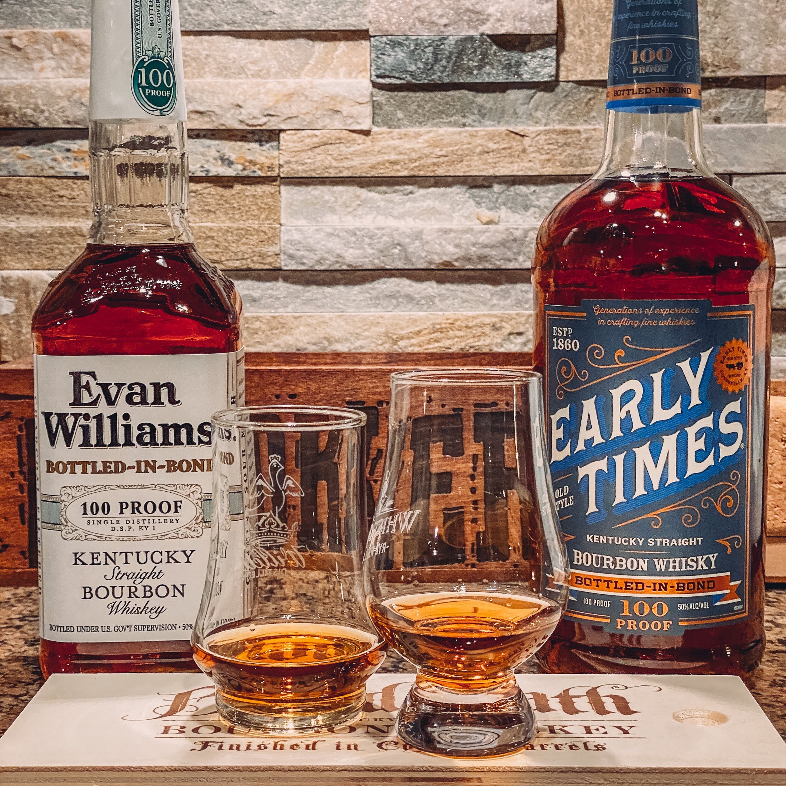 Early Times Bottled in Bond Vs. Evan Williams Bottled in Bond