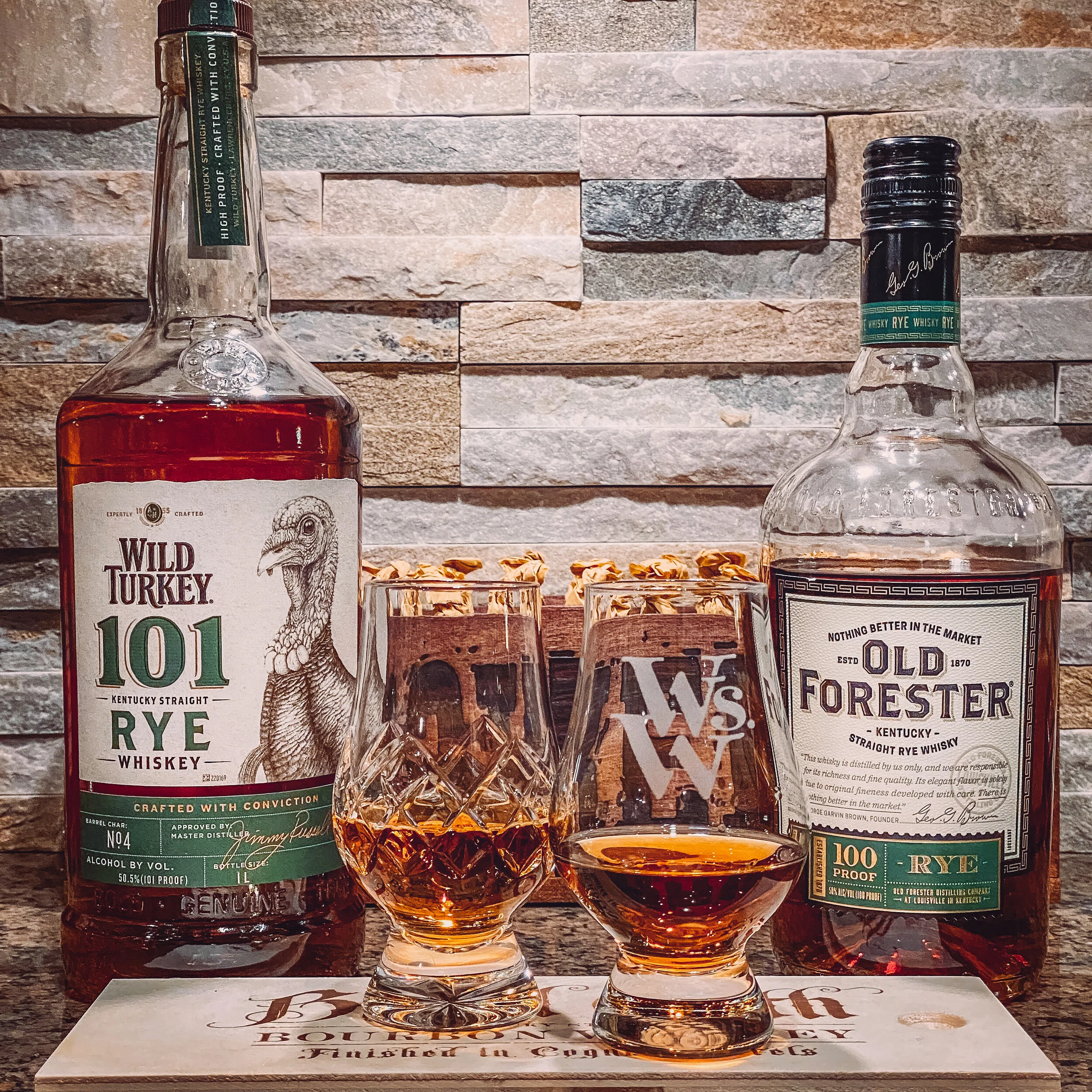 Wild Turkey 101 Rye Vs. Old Forester 100 Rye  
