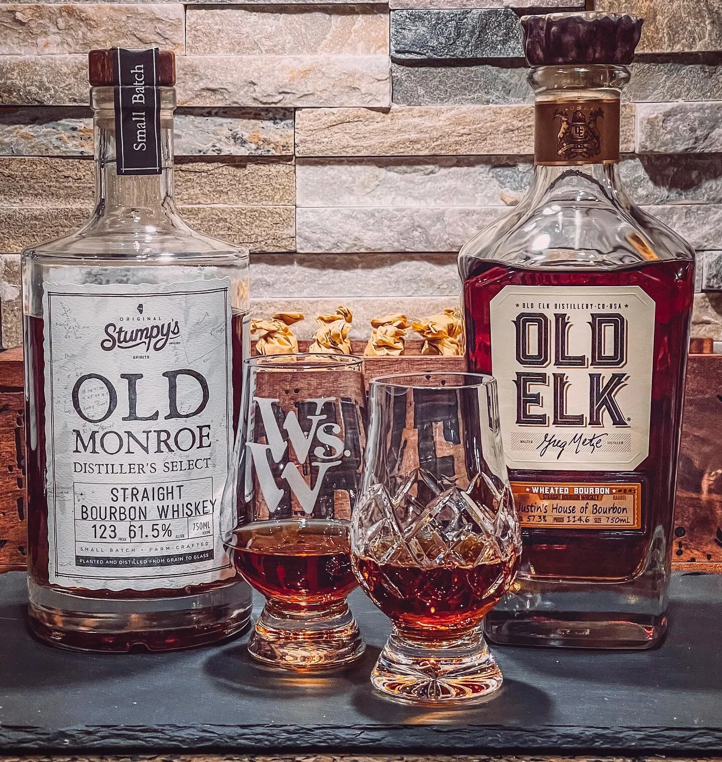 Old Elk Wheated Bourbon SiB Select Vs. Stumpy’s Old Monroe Distiller’s Select Bourbon