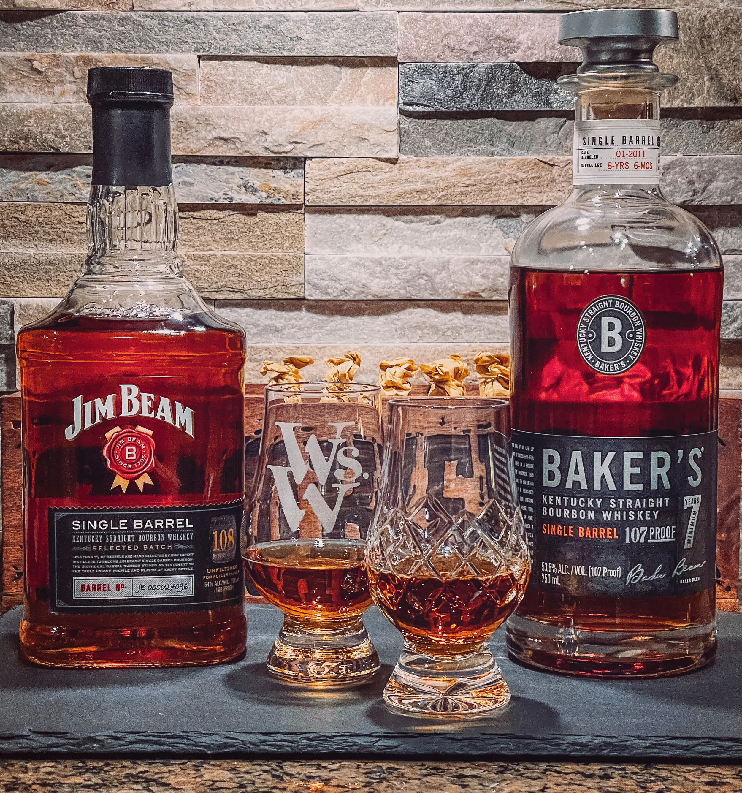 Jim Beam Single Barrel Vs. Baker’s 7 Single Barrel