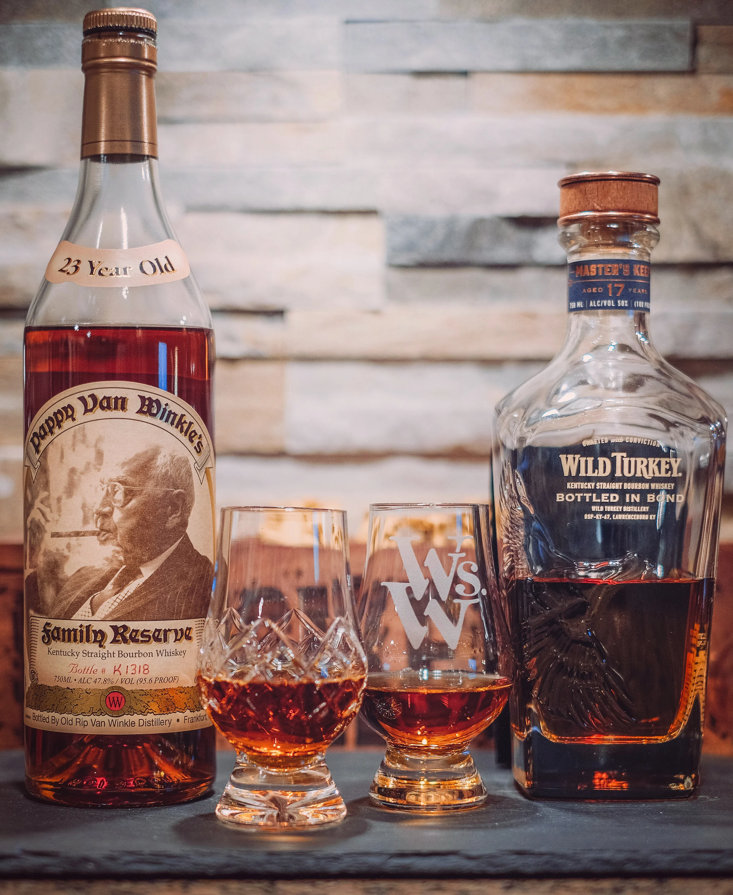 Pappy Van Winkle 23yr Vs. Wild Turkey Master’s Keep 17yr BiB