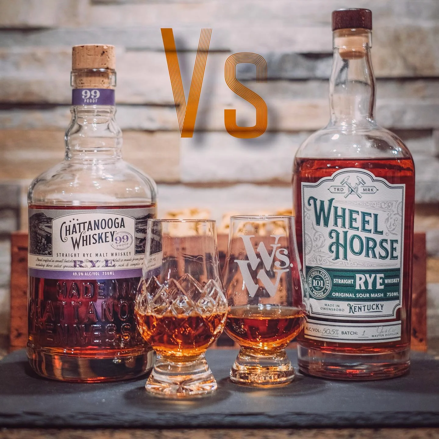 Chattanooga Whiskey 99 Rye Vs. Wheel Horse Rye