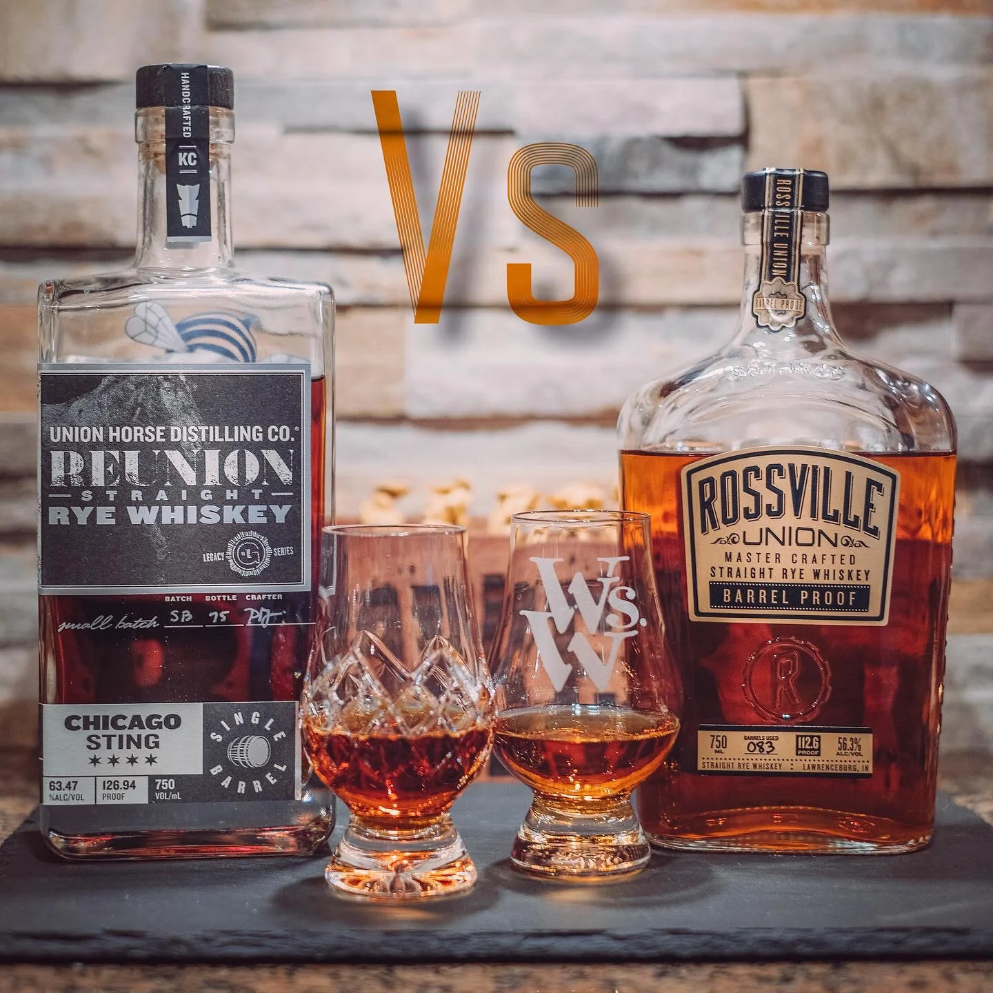 Union Horse Single Barrel Rye Vs. Rossville Union Rye