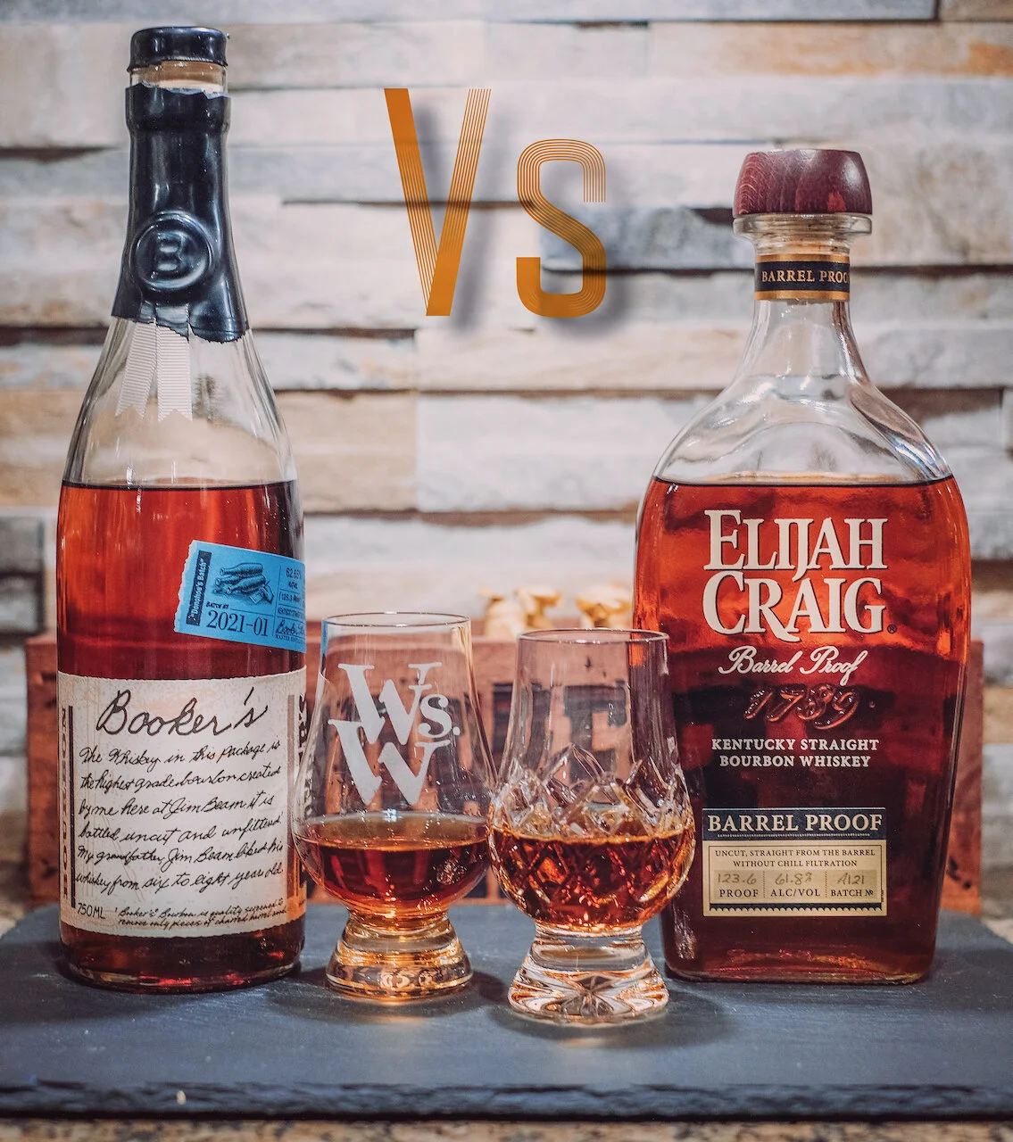 Elijah Craig Barrel Proof batch A121 Vs. Booker’s batch 2021-01