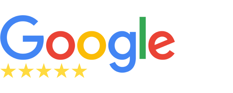 Google logo with colorful letters and a green and red tab on the right side.