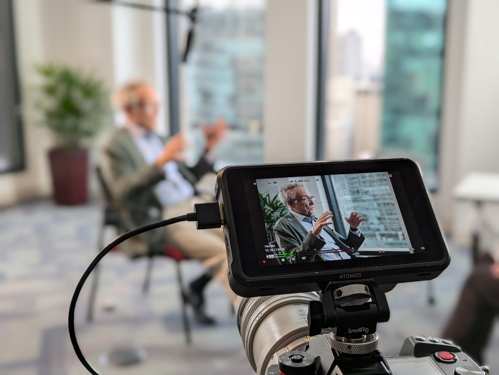 Since its founding in 1945 by #AlbertEinstein and other preeminent thinkers of the day, the @bulletinoftheatomicscientists has published on the perils of nuclear weapons and other existential threats to humanity. This winter, we filmed their current 
