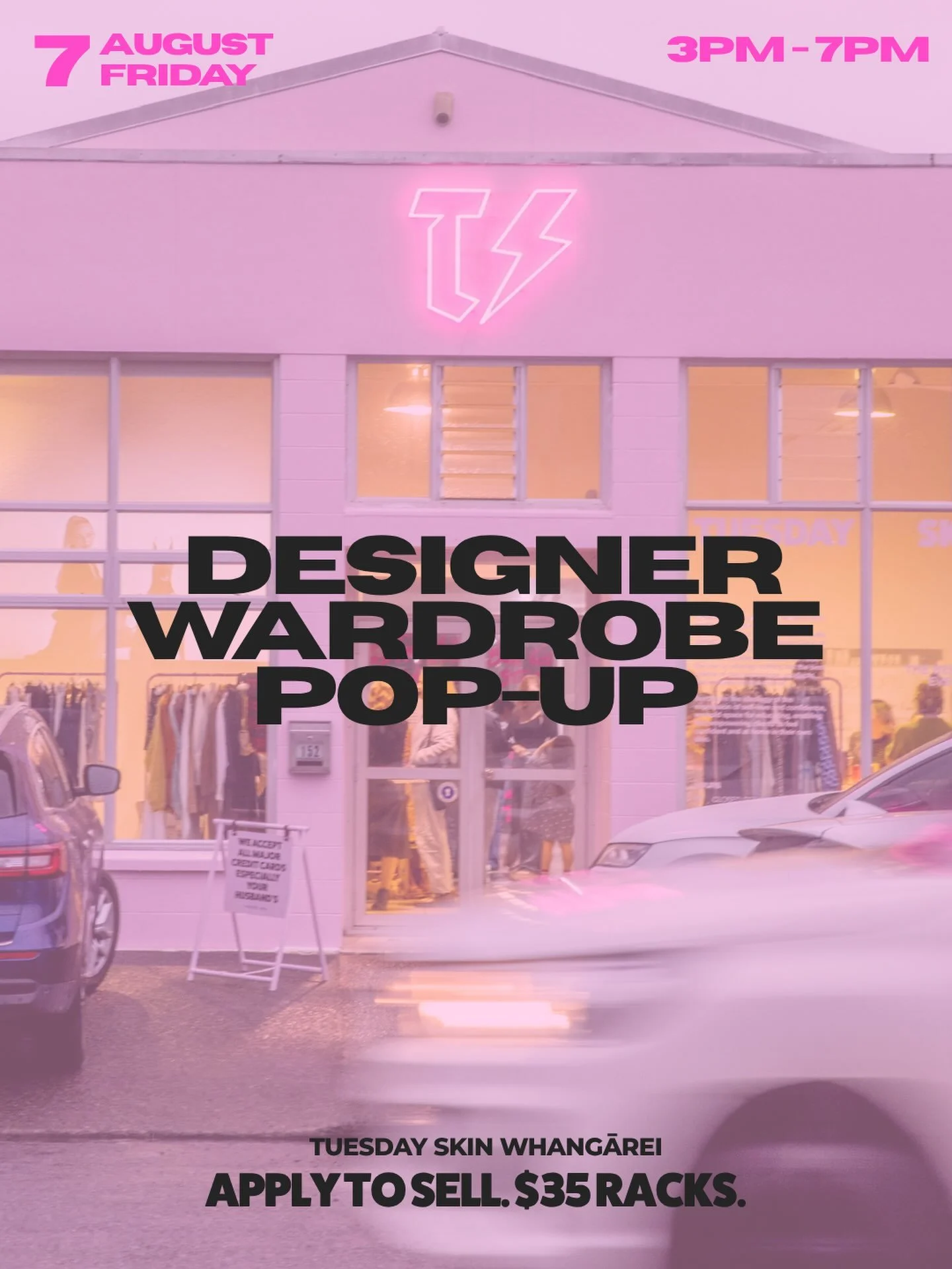 We are back with another Designer Wardrobe pop up because you know we can&rsquo;t resist a good time and the last one popped off 😏

Cool girls selling cool things - designer clothes, street wear, shoes and more. 
Drinks + beats and clothing racks pr
