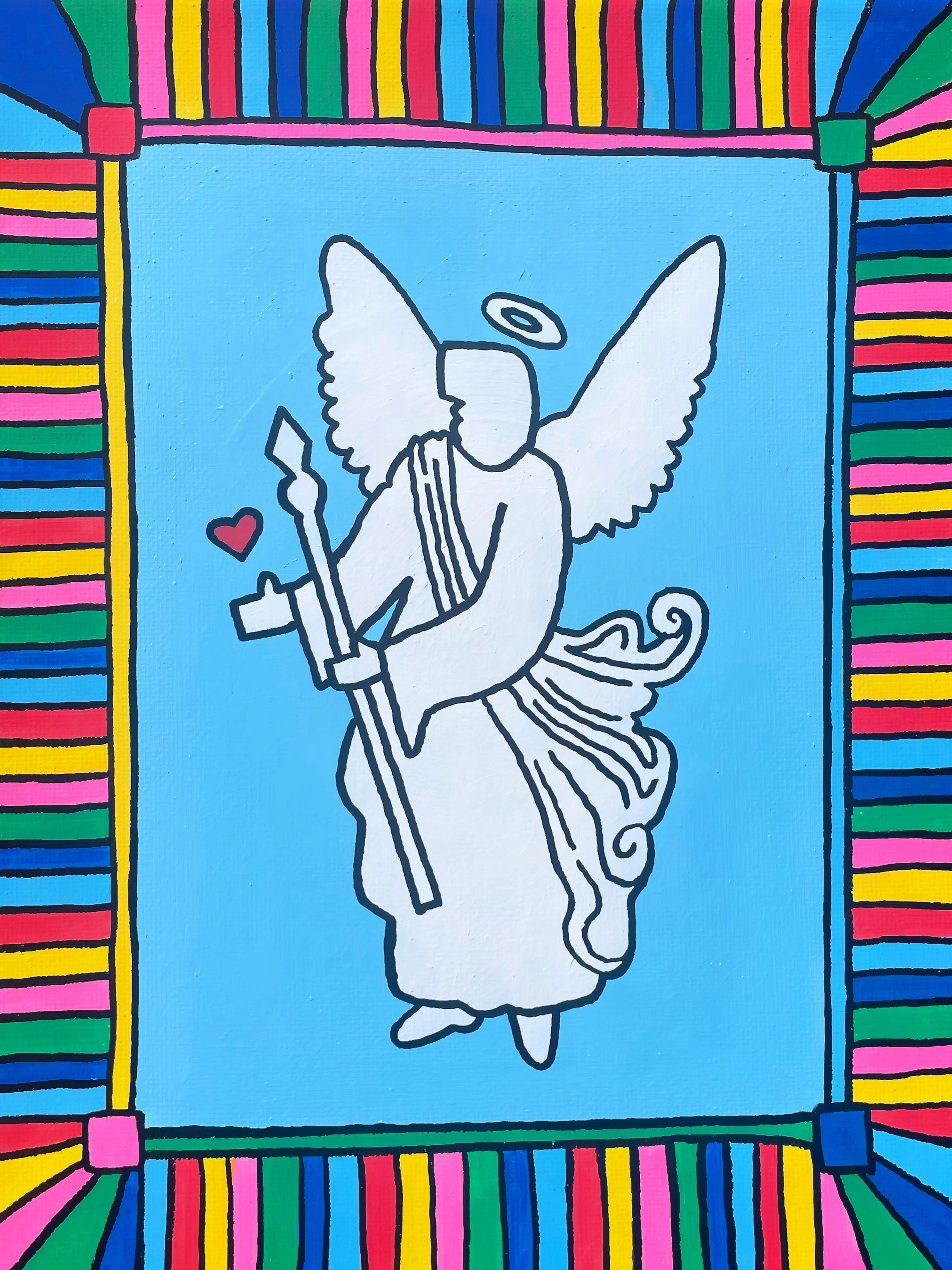 "Love Angel" 8x10 inches, acrylic on canvas