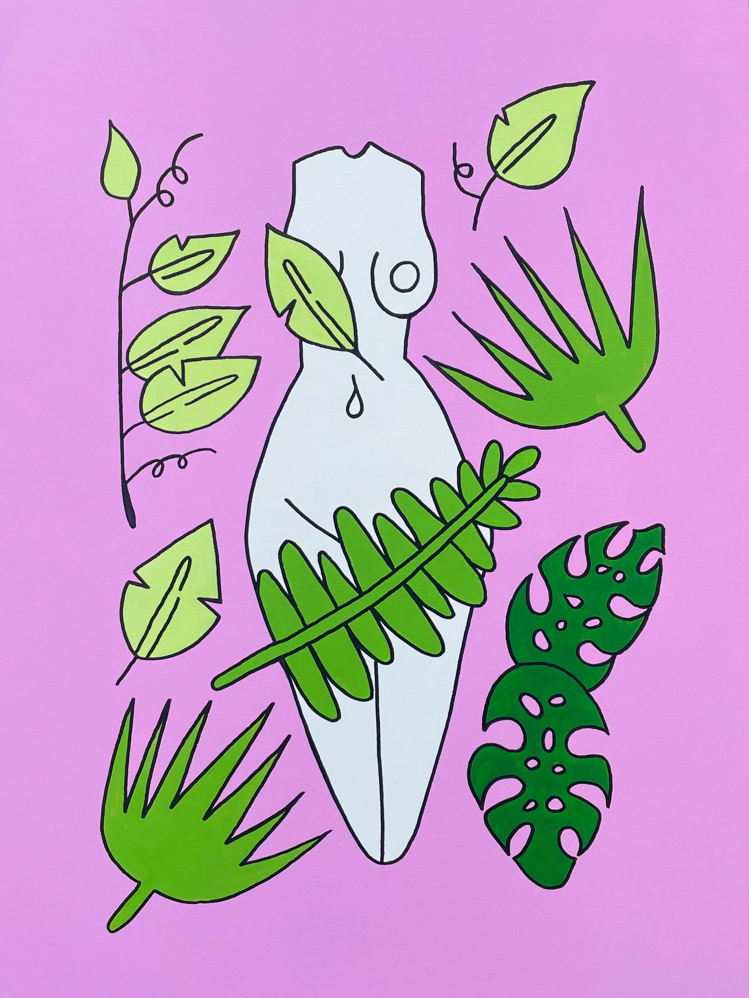 "FOLIAGE" 24x30 inches, acrylic on canvas
