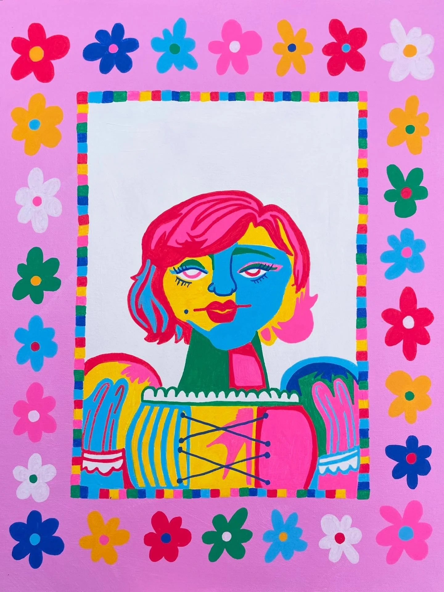 "Lovergirl" 16x20 inches, acrylic on canvas