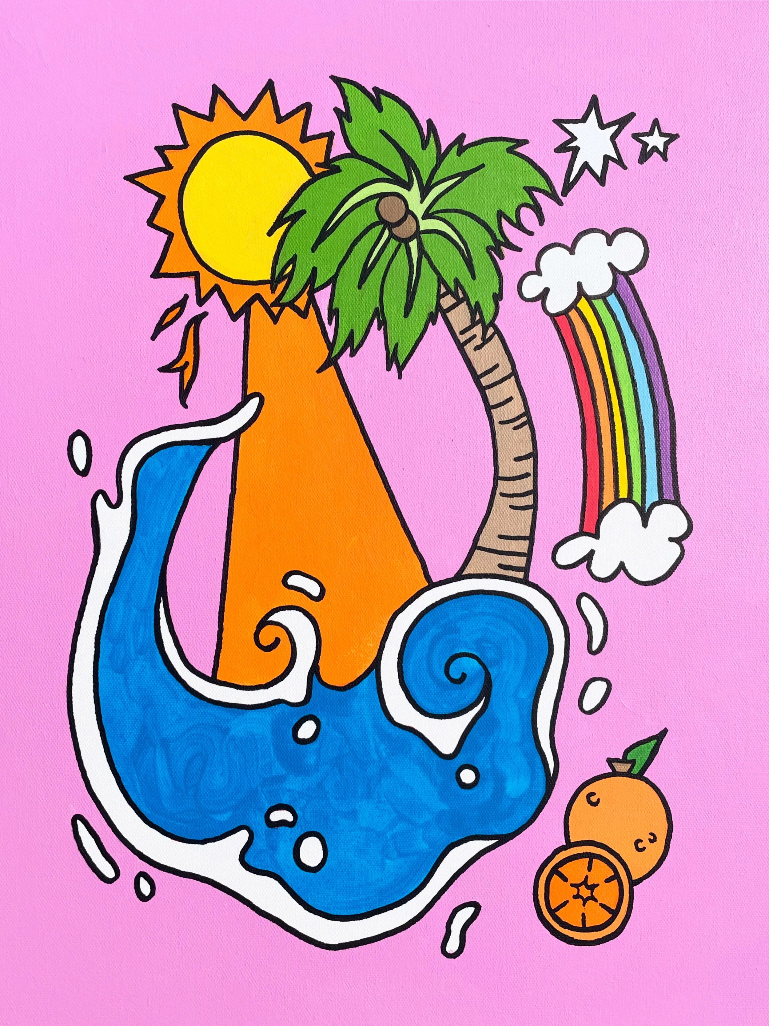 "I LOVE FLORIDA" 16x20 inches, acrylic on canvas