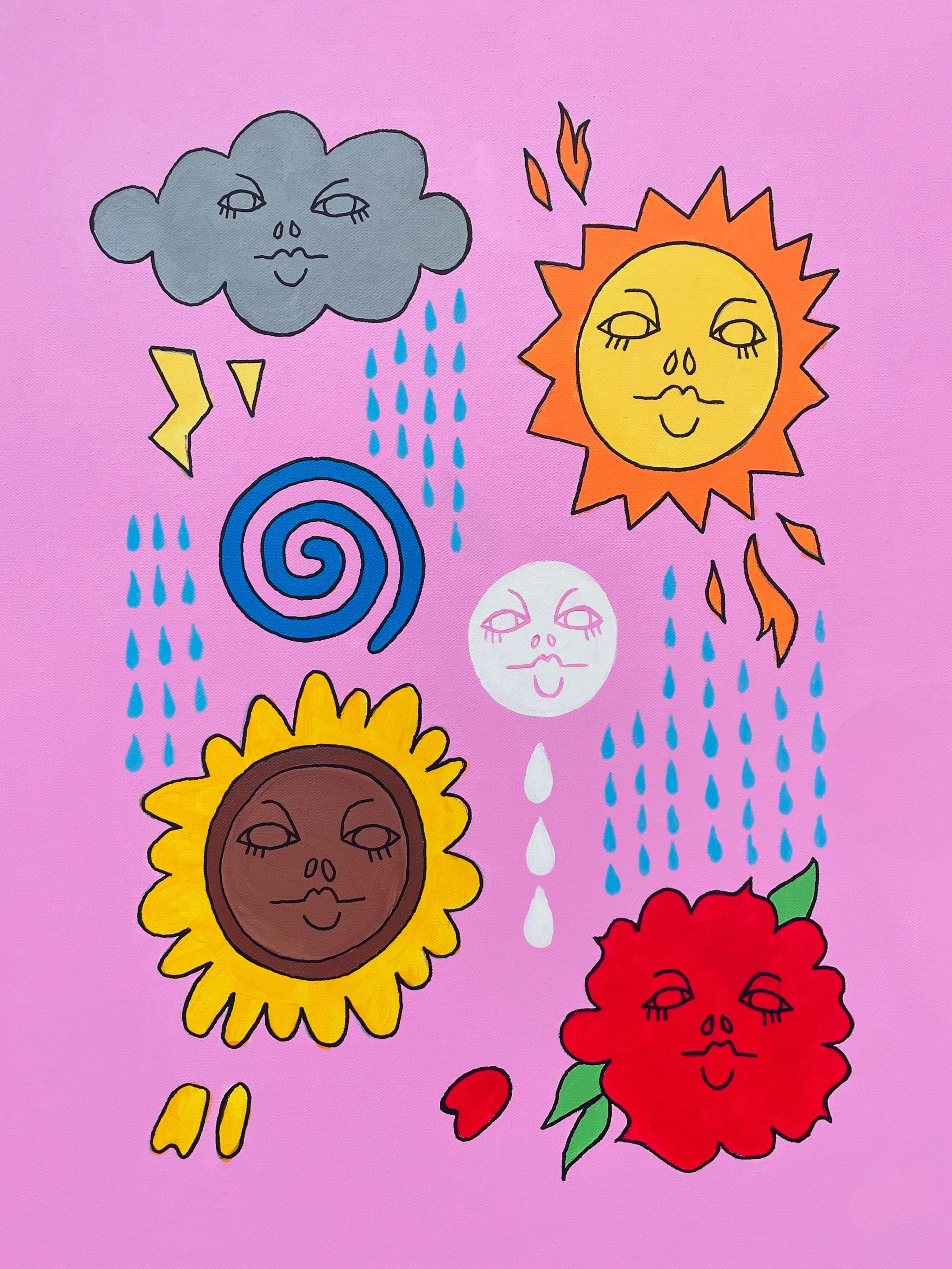 "Lovely Day" 20x24 inches, acrylic on canvas
