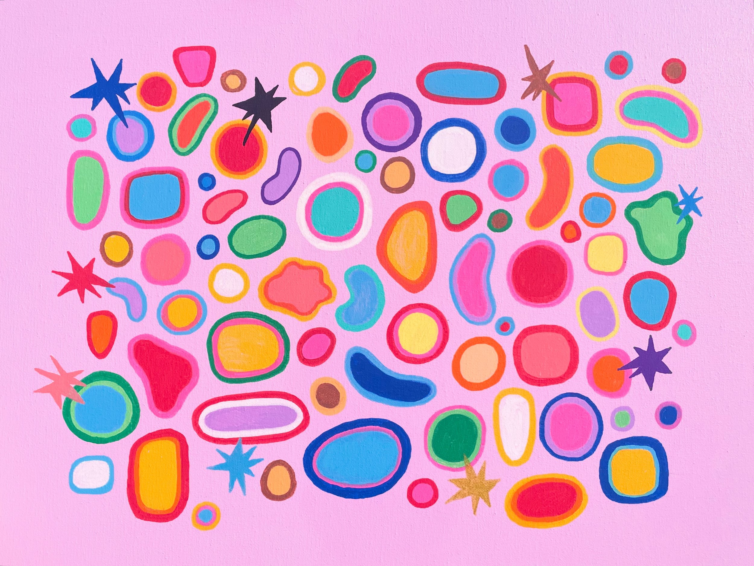 "Pride Bubbles" 16x20 inches, acrylic on canvas