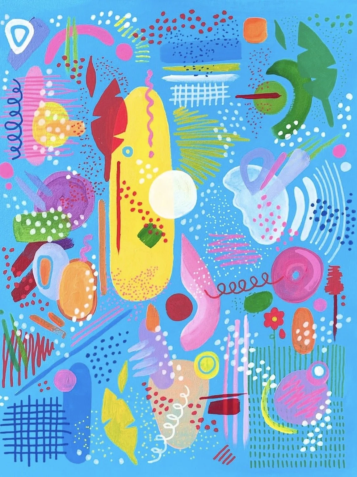 "Maximalism" 18x24 inches, acrylic on canvas