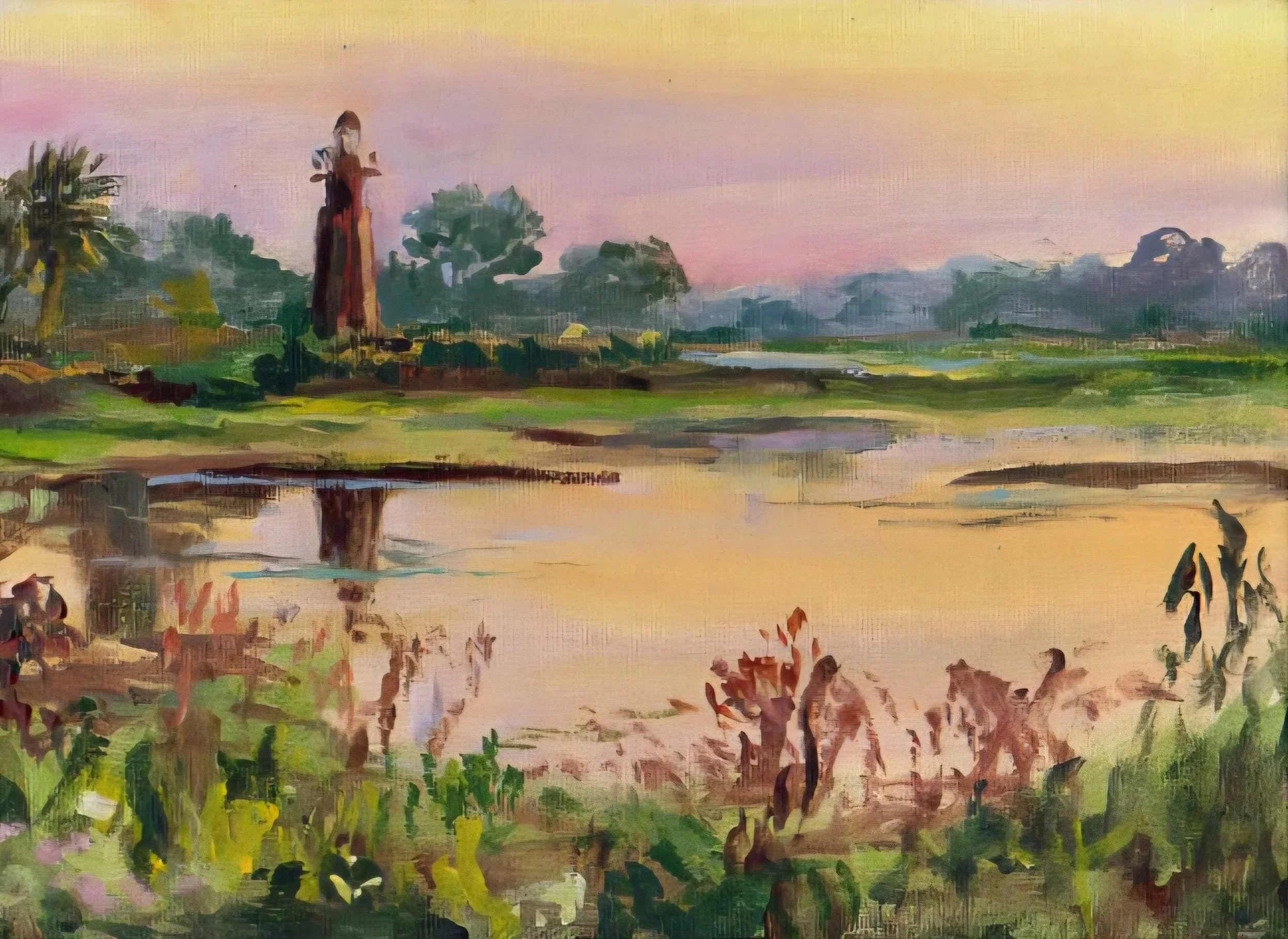 Kissimmee lakefront sunrise