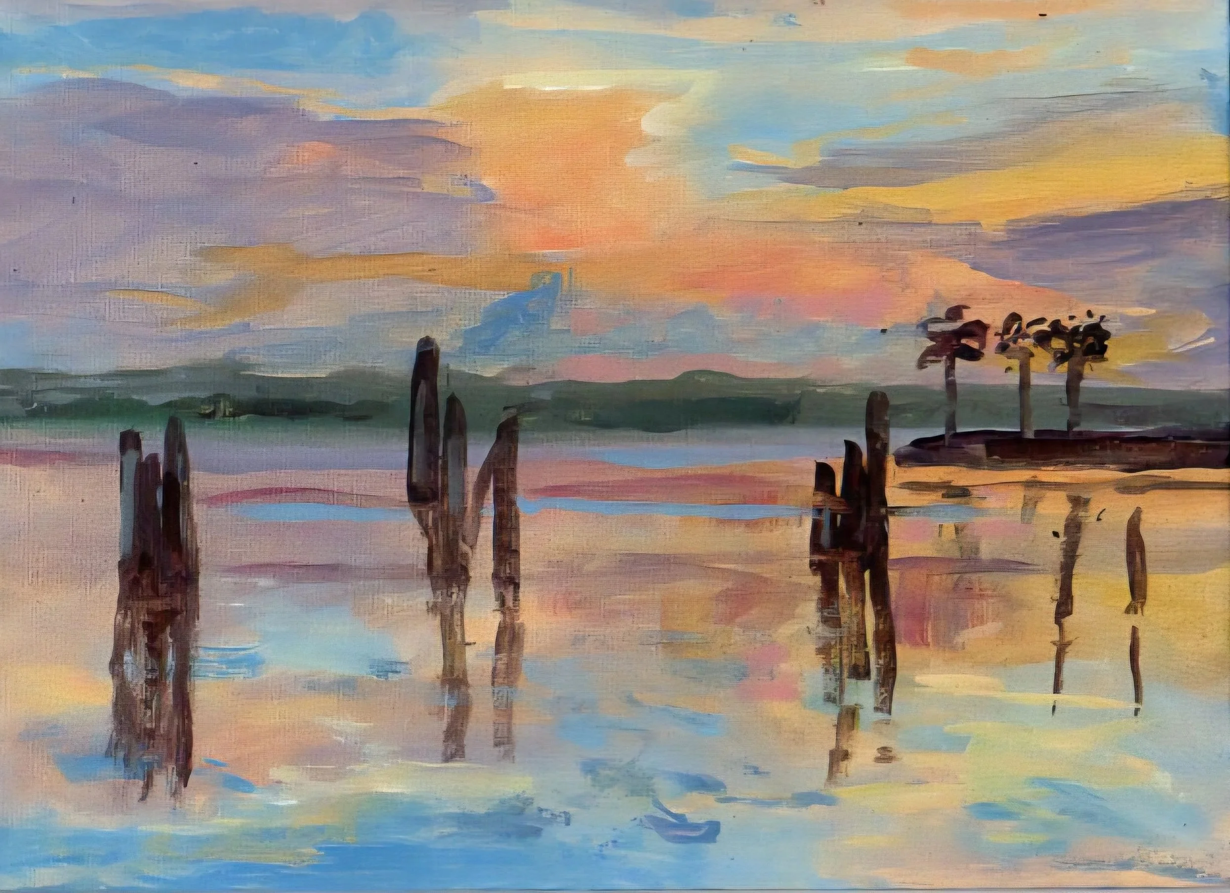 sunrise at Lake Monroe