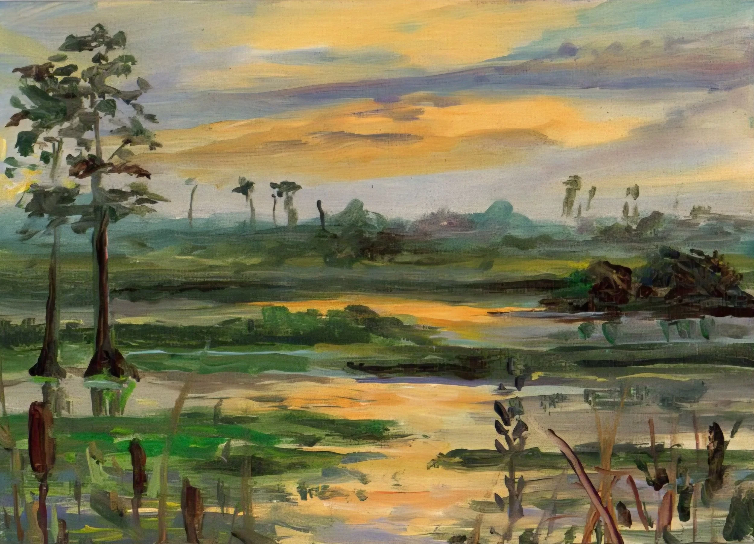 sunrise at Orlando wetlands