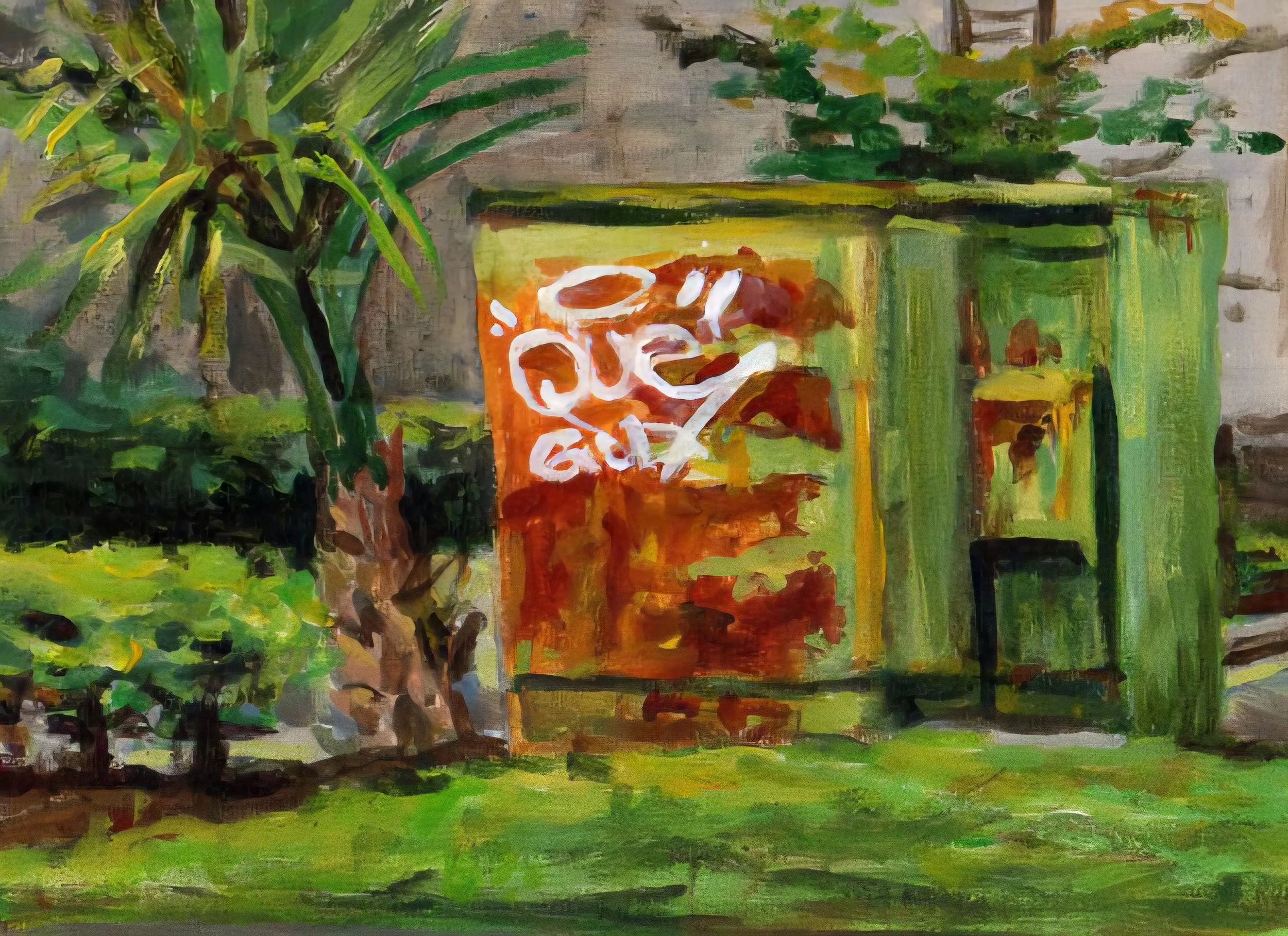 Rusty electric box