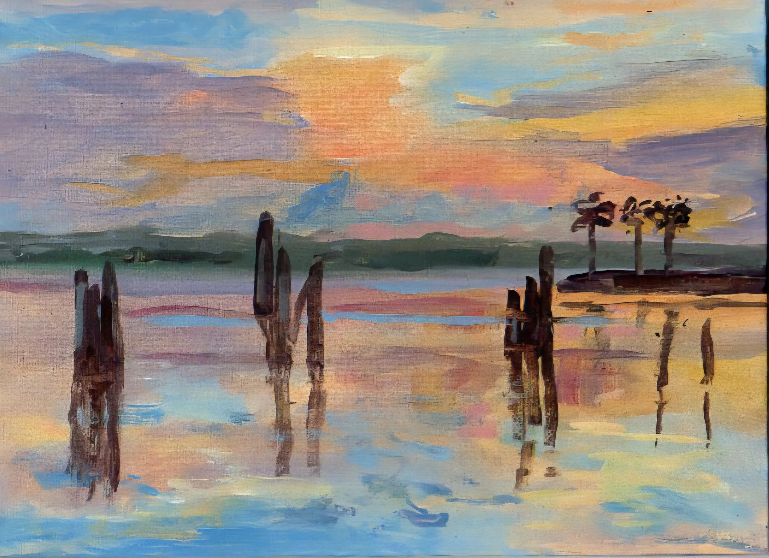 sunrise at Lake Monroe