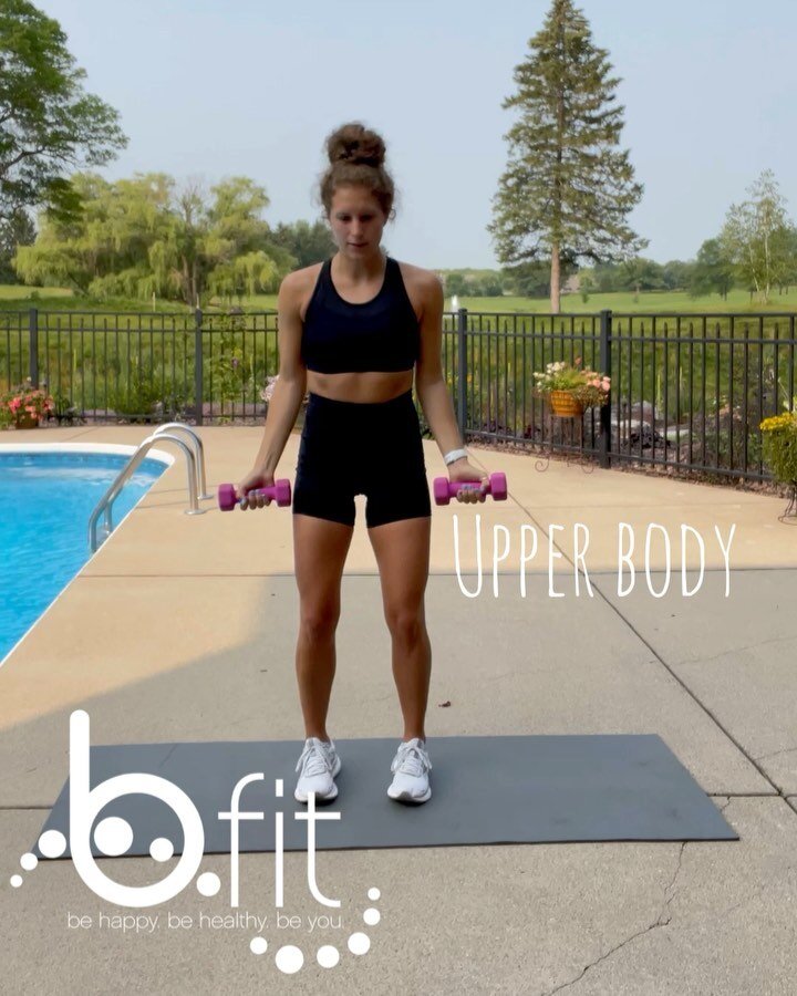 Goooood ol upper body! I have to be honest, I don&rsquo;t always love training upper body but I make time for it and find exercises I enjoy! 

30:10 x3 or 20:10 x4 each circuit

Around the world 
Weighted jumping jacks 

Skull crusher with bridge 
Ba