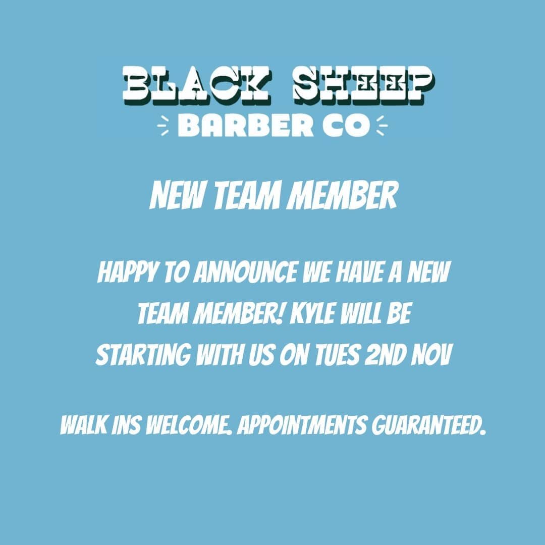 Come say hi to our new team member Kyle! 

#barberlife #barbergang #newguy #hernebay