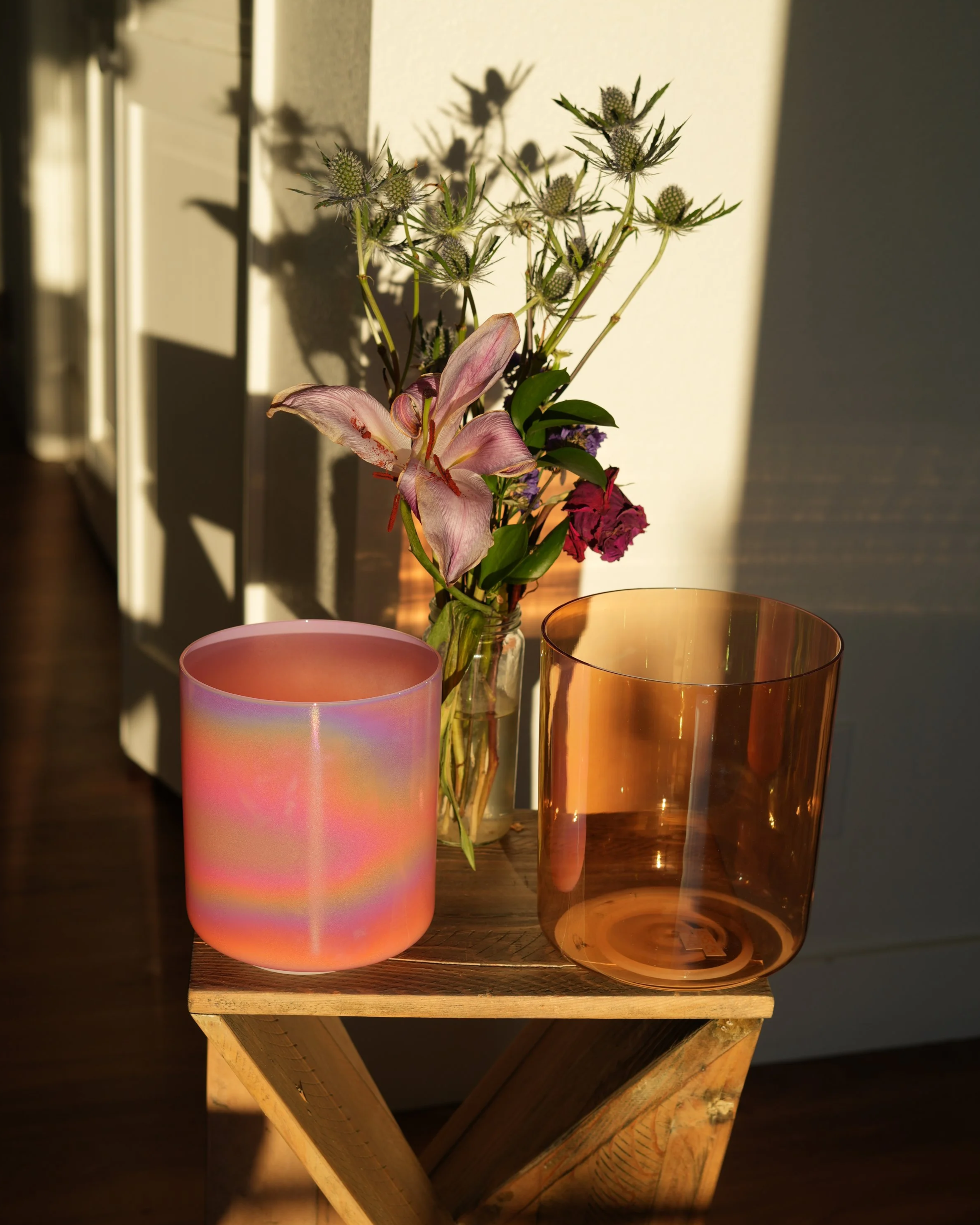 Grounded Horizon: C + F • Perfect 4th Crystal Bowl Set