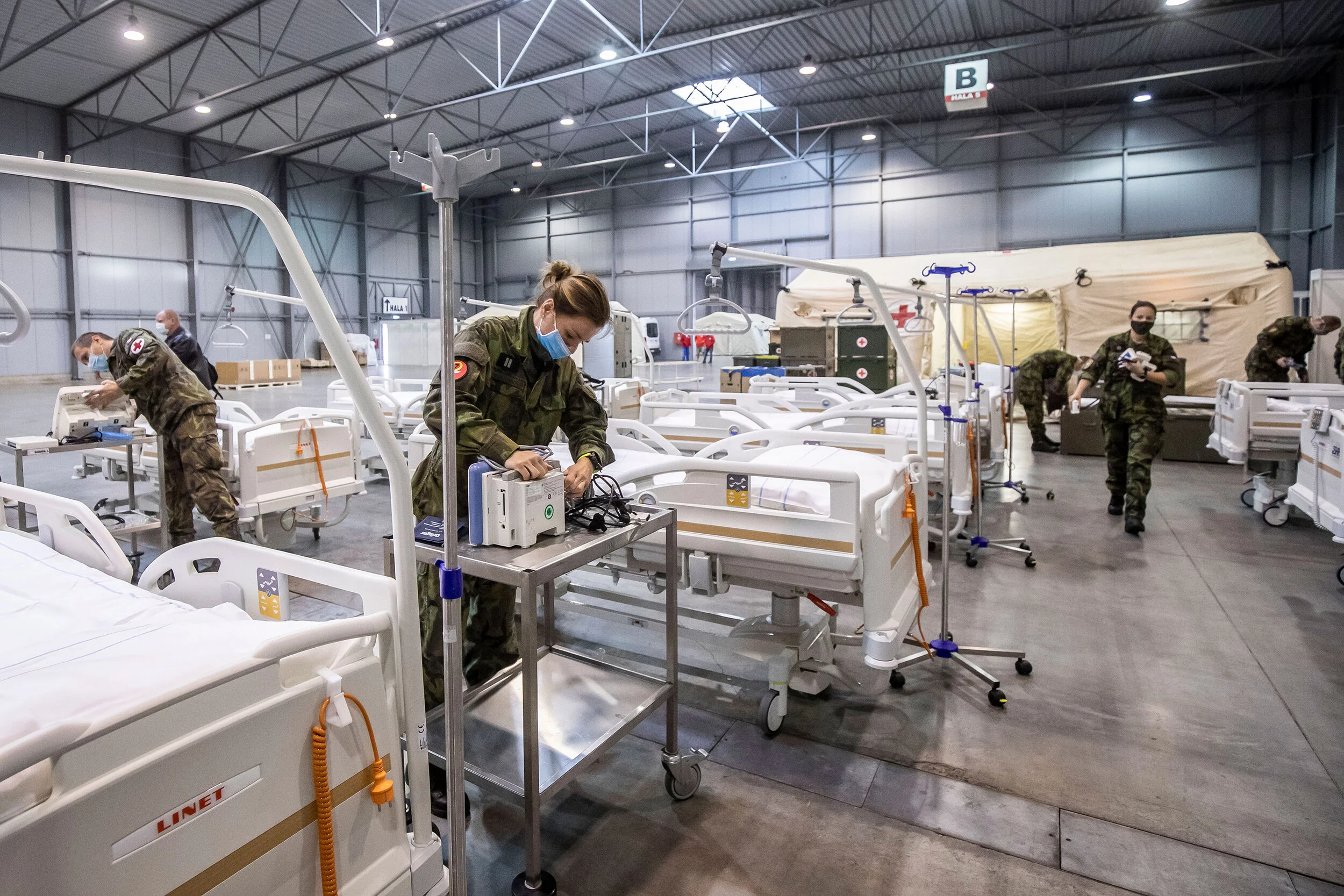 Inside a field hospital in Czech Republic as surge in Covid-19 cases strains its the health care system