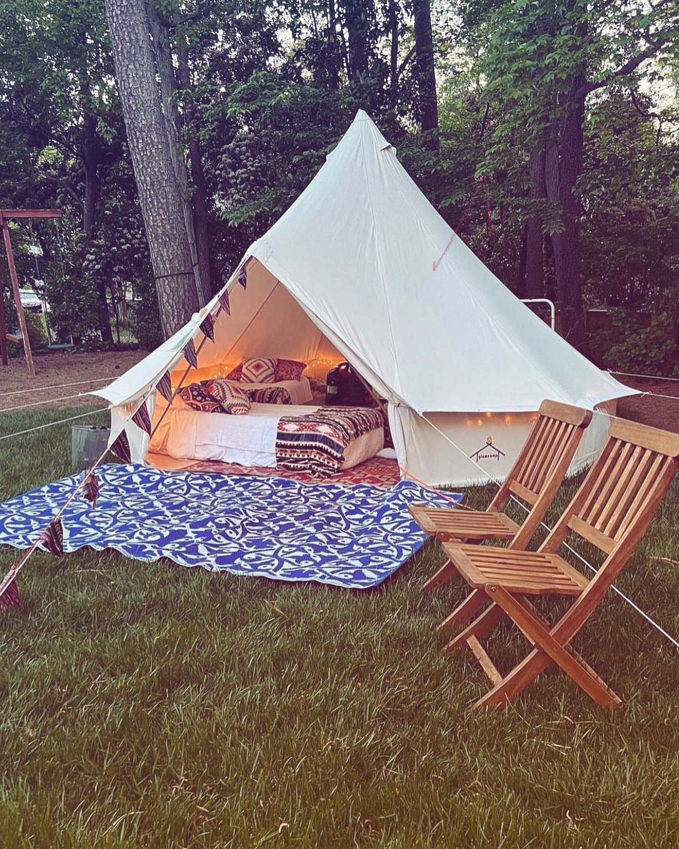Ready for a spring Glamp?? We still have a few spots open to transform your backyard!  #glampraleigh #backyardglamping
