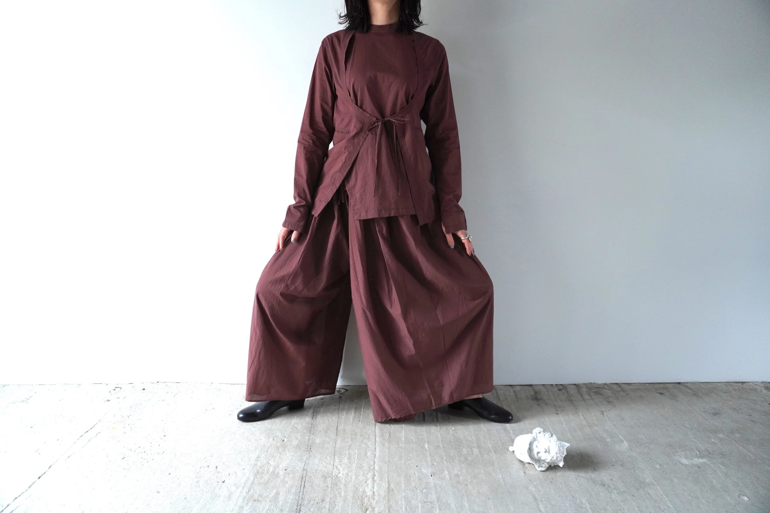 little suzie / Supima Cotton Lavali Shirt &amp; Gather Wrap Pants