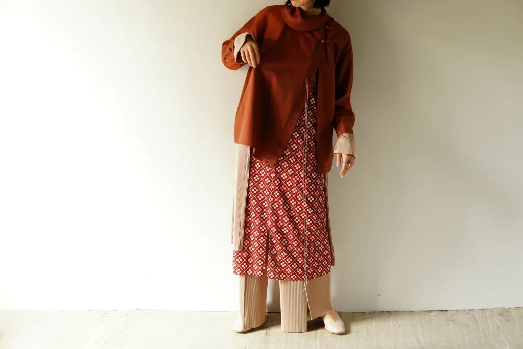 Jens 　/ 　Wool kerse  Asian Blouse  
