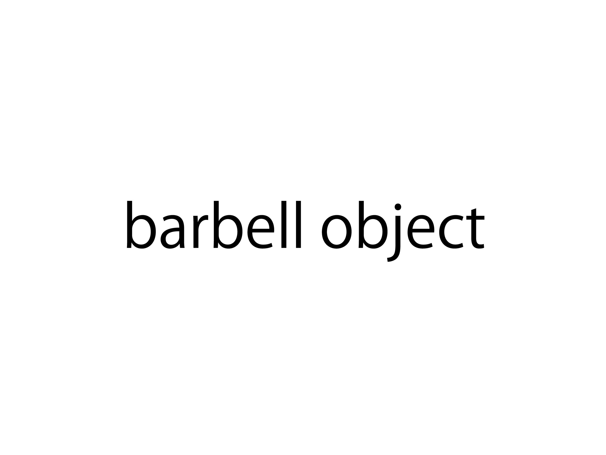 barbell object 
