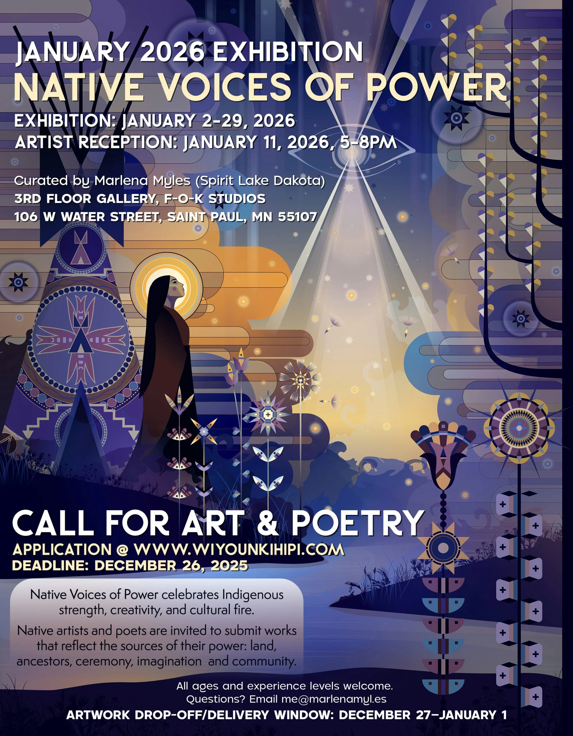 Native Voices of Power Art and Poetry Exhibit 