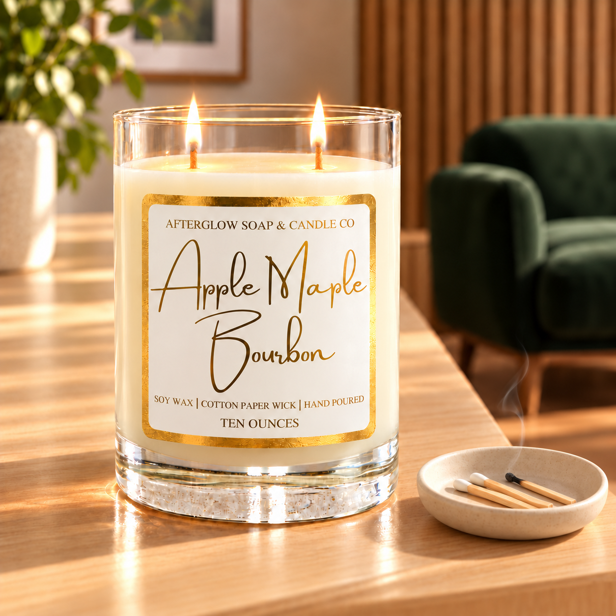 Apple Maple Bourbon Candle