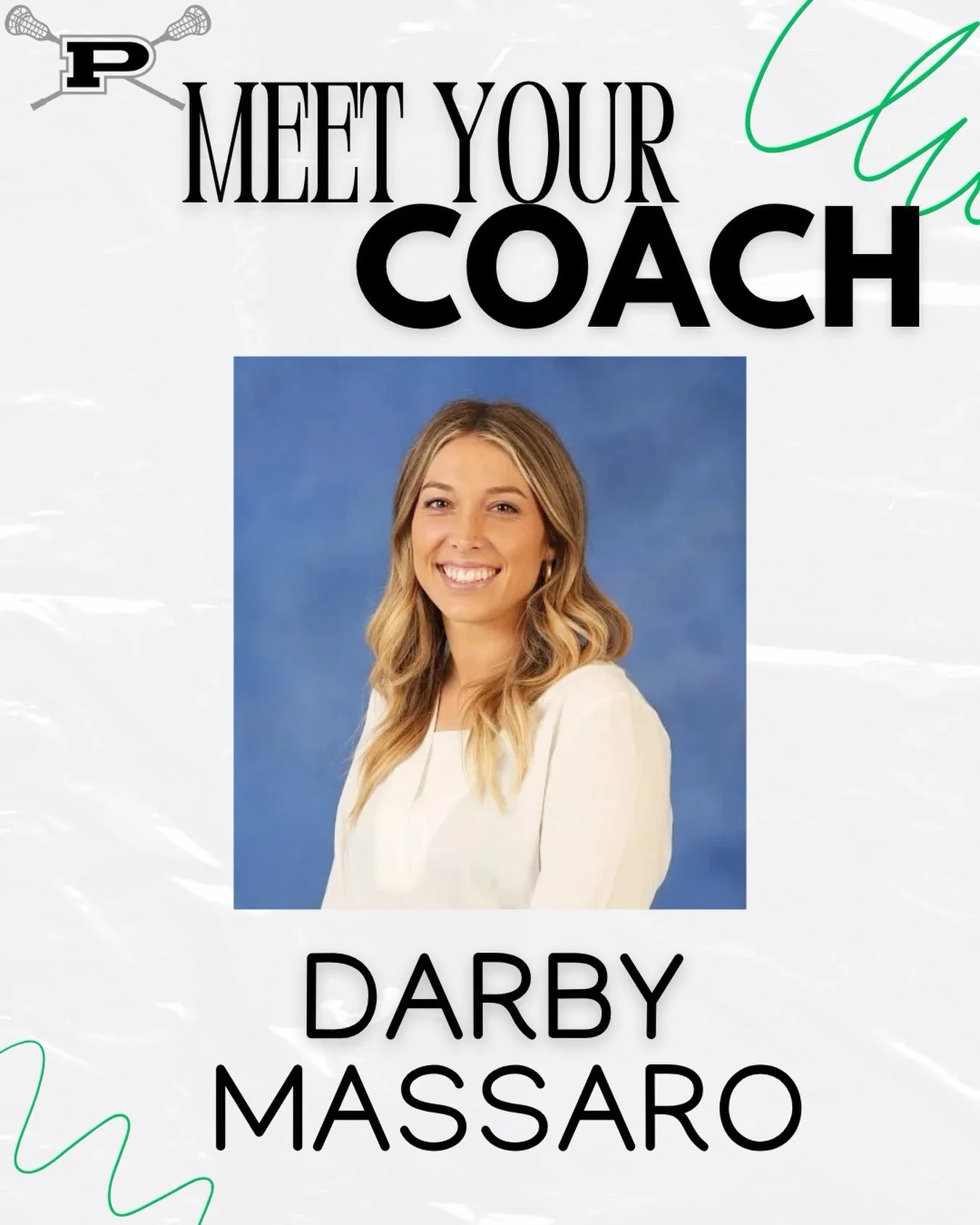 🥍 BIG NEWS! 🥍

Please join us in welcoming Coach Darby Massaro as the new Head Coach of Prosper Girls Lacrosse!

A decorated Division II collegiate athlete, Coach Darby brings a wealth of playing experience, energy, and passion for the game. She ha
