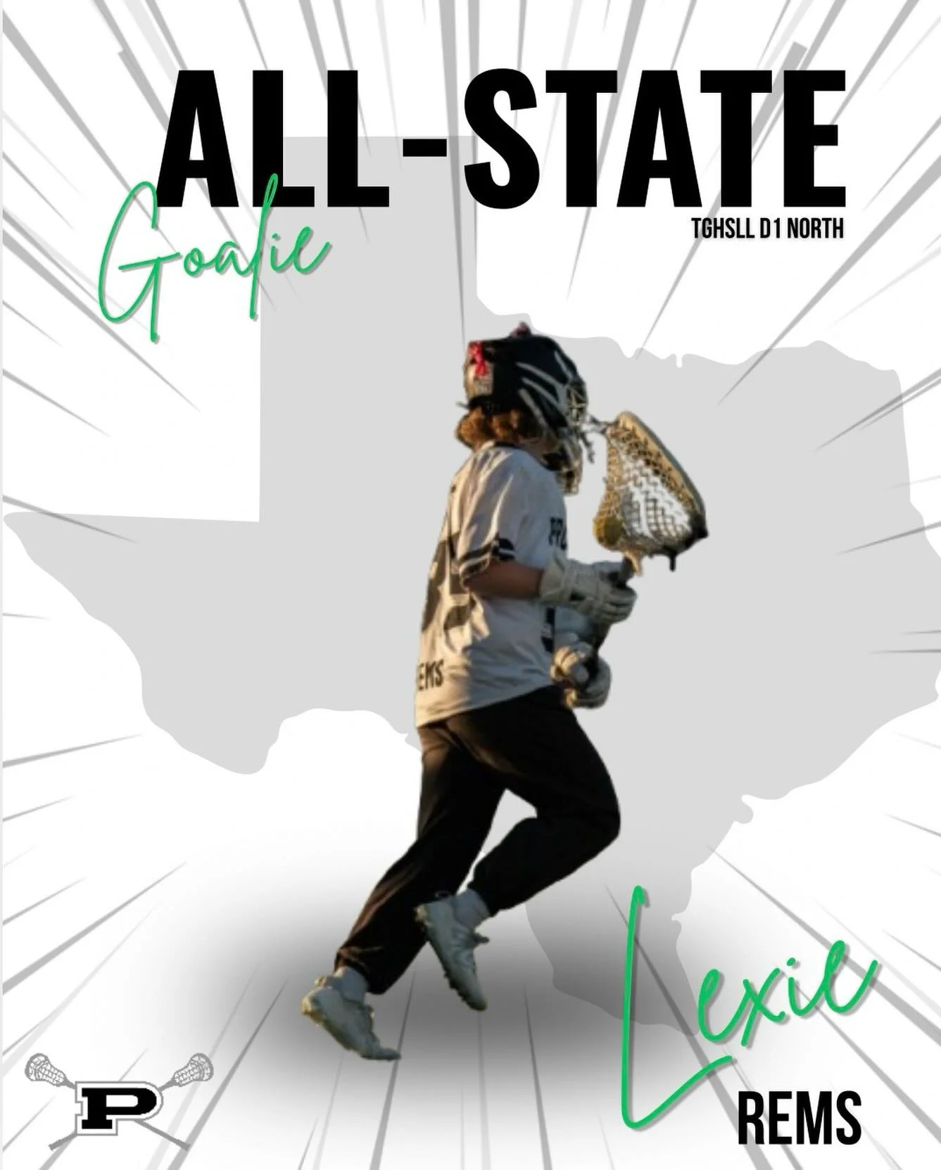 Congratulations Lexie Rems on being named to the TGHSLL D1 North All-State Team! 🥍 Your presence in goal and leadership on the field never go unnoticed. We can&rsquo;t wait to watch you continue your lacrosse career at Southwestern University! 💚

#