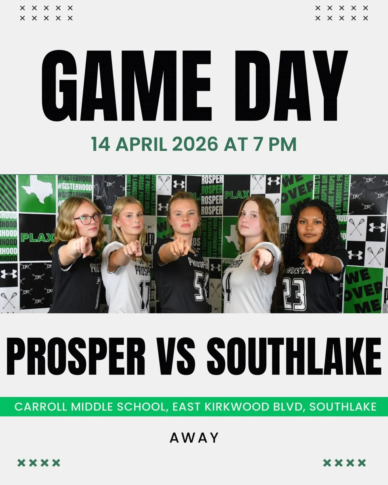 GAME DAY!!

📍 Carroll middle school

⏰ 7PM