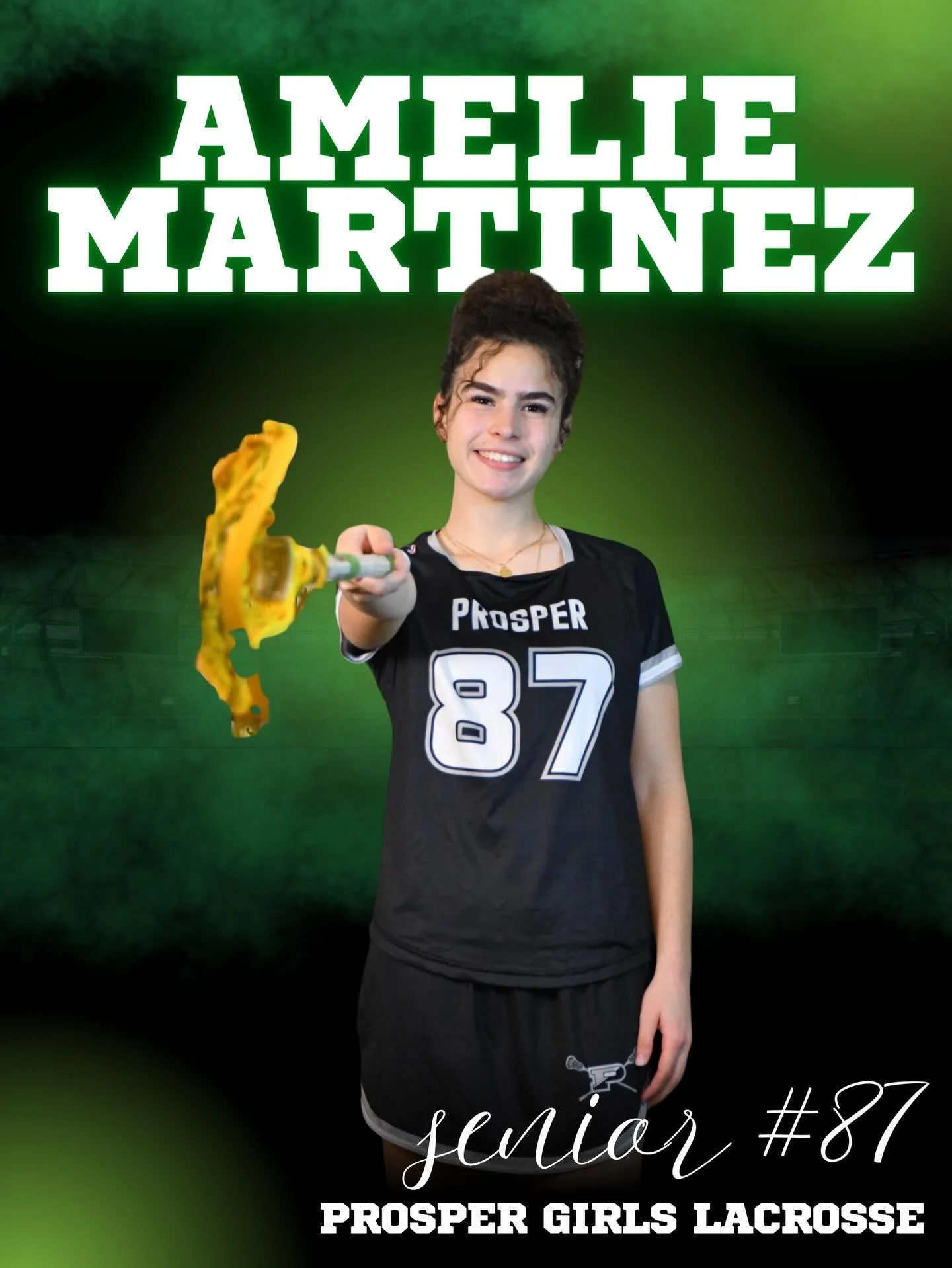 ⭐️ Senior Spotlight ⭐️

We&rsquo;re excited to spotlight our incredible Prosper Lacrosse seniors Amelie Martinez!

She&rsquo;s been playing since fourth grade, blazing fast on the field and always ready to score when we need her. It&rsquo;s been amaz