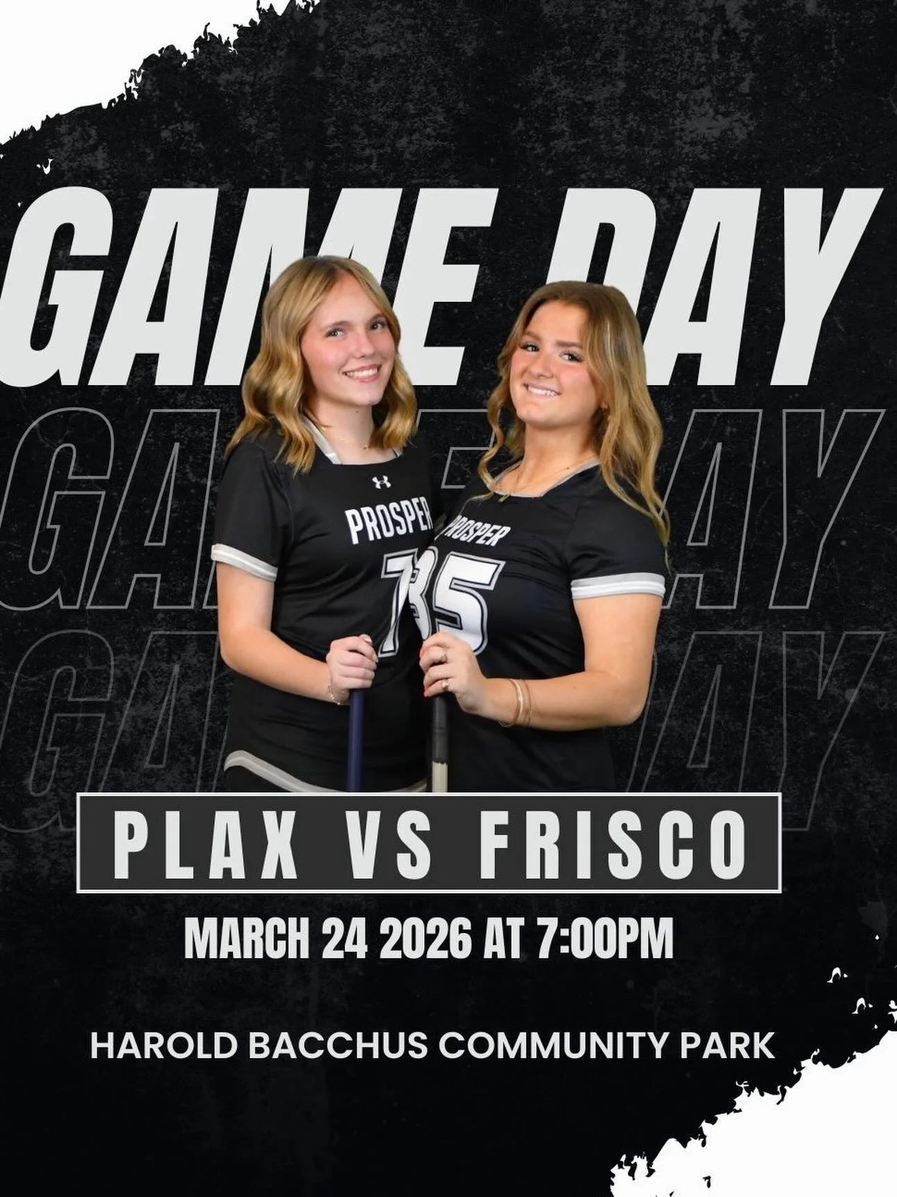 IT&rsquo;S GAME DAY!!!!
Your Prosper Girls Lacrosse takes on Frisco tonight at 7 PM🥍

Business trip to Frisco 😤🥍