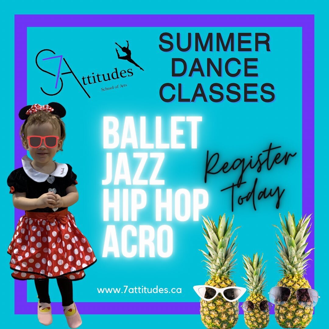 🍍🍍Summer is just around the corner! Don&rsquo;t forget to sign up for our summer classes. 🍍🍍

We offer:
* Ballet 🩰 
* Jazz 💃
* Acro 🤸&zwj;♀️
* Hip Hop 🎶

Check out our Recreational tap on our website to find Summer Class details including pri