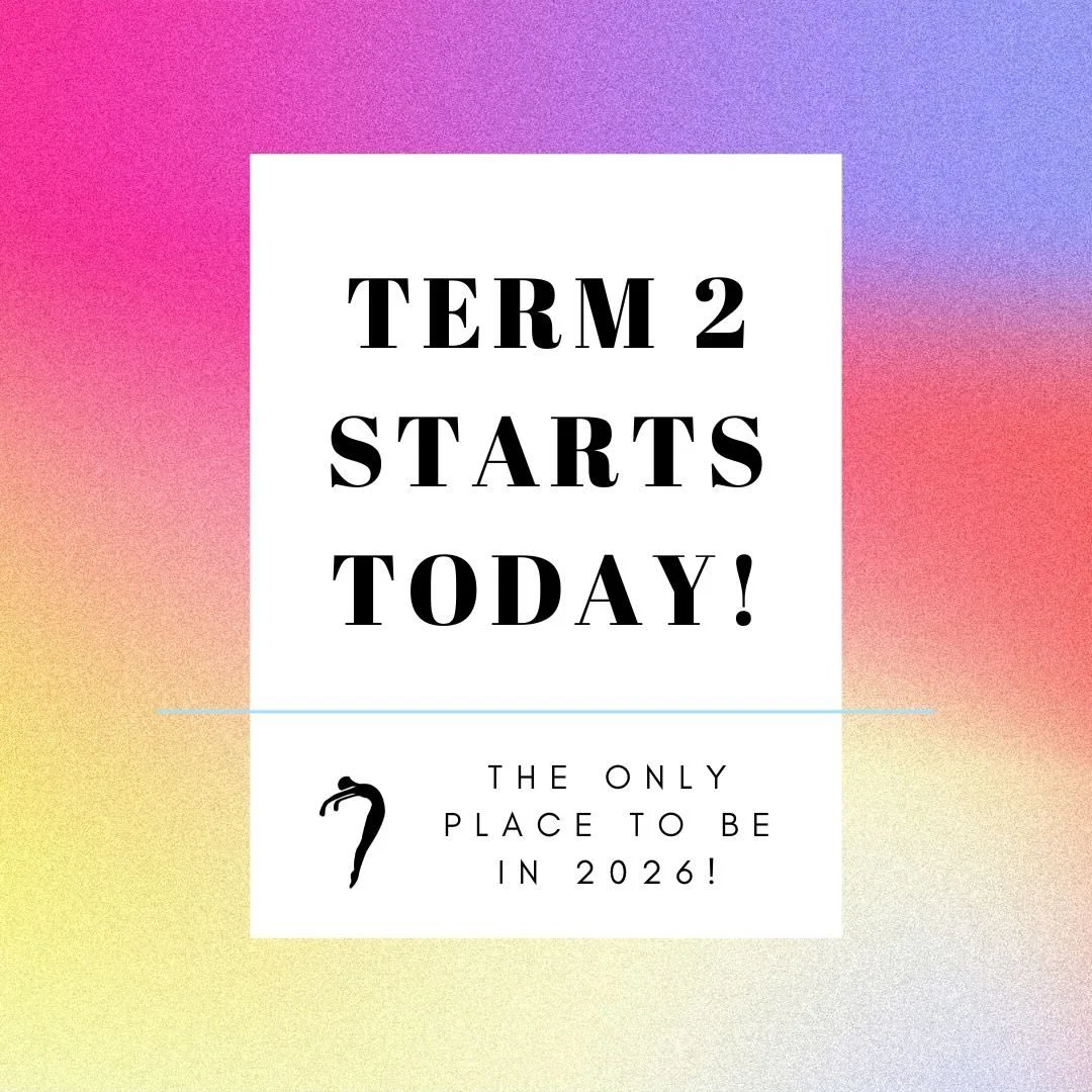 Classes are back this week and we hope you are all excited as we go back for Term 2 🔥 See you all in the studio 🩷🩵💛