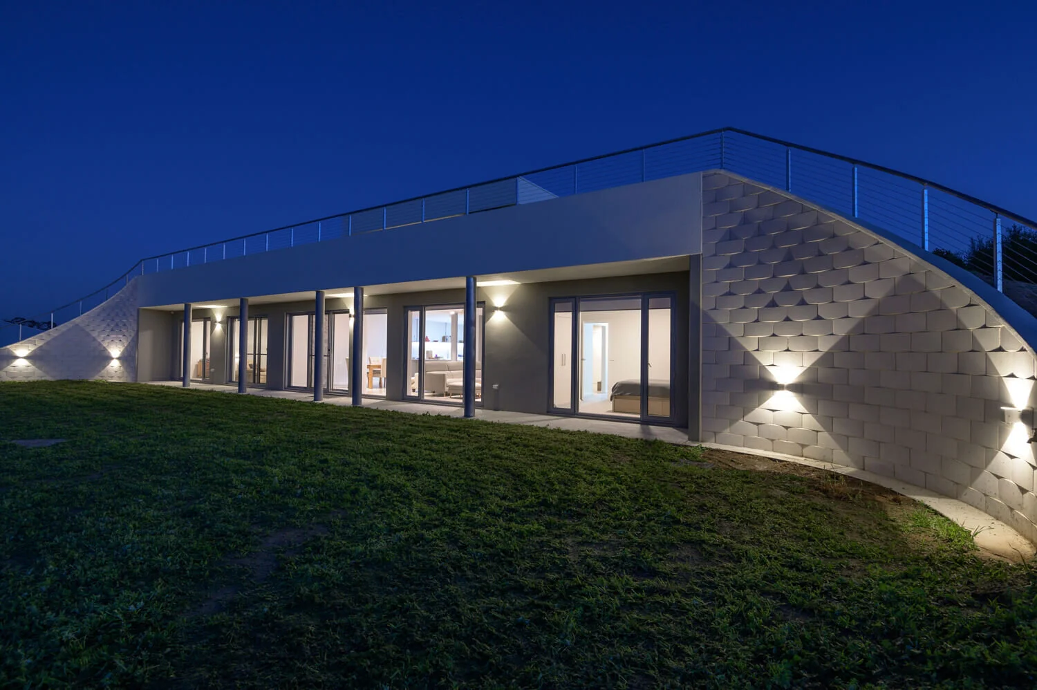 Earth Shelter Home, innovative underground luxury house — Olsson Building - Luxury Earth Shelter Home Building Process