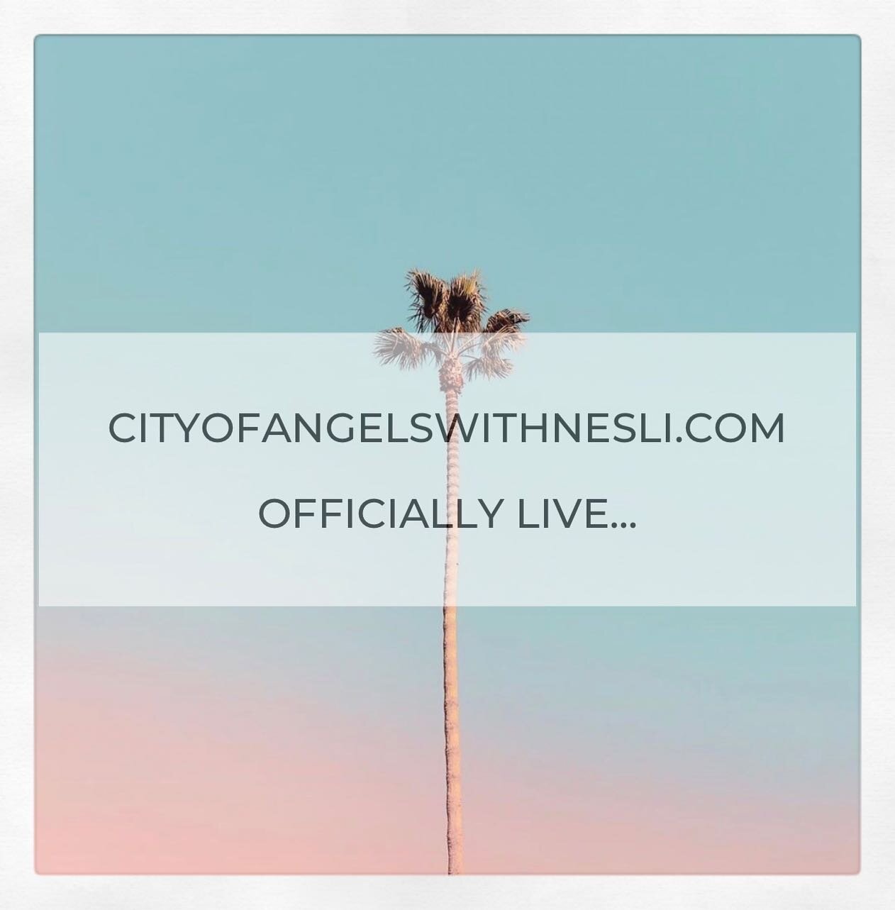 Enjoy...

First 5 people who mention #cityofangelswithnesli in their story will each receive a $25 gift card.