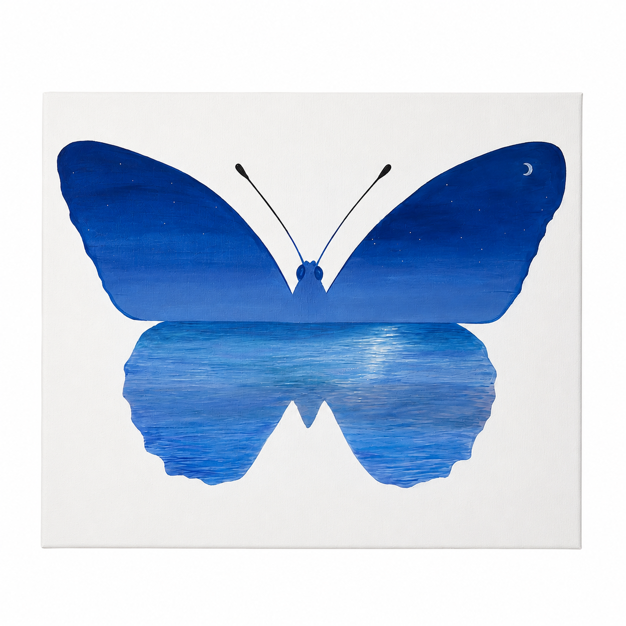 Stillness (2026) butterfly-inspired artwork by contemporary artist Bran Cherie from the Metamorphosis collection.