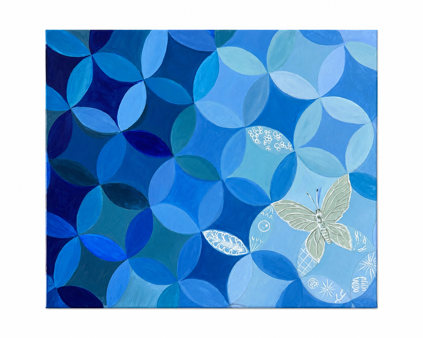 Division (2026) abstract butterfly-inspired artwork by contemporary artist Bran Cherie from the Metamorphosis collection