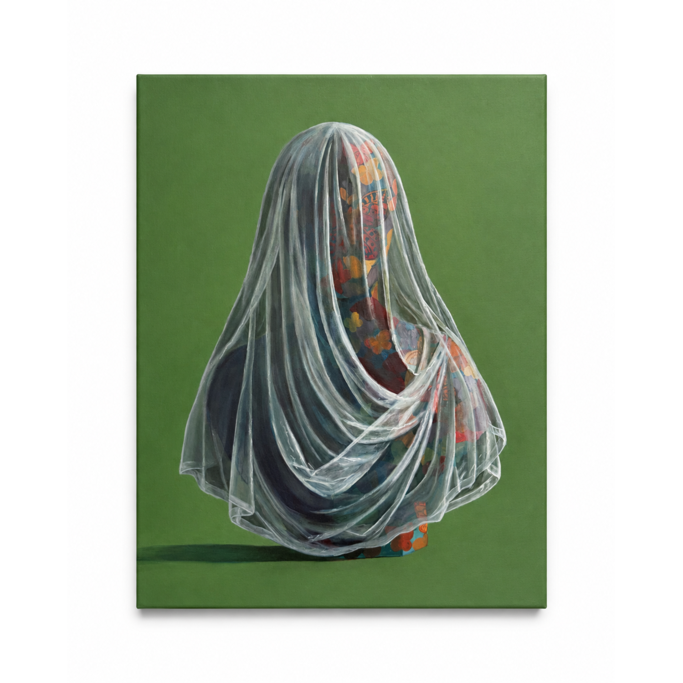 In Plain Sight fine art print by Bran Cherie from the Metamorphosis collection, featuring a veiled figure with butterfly imagery