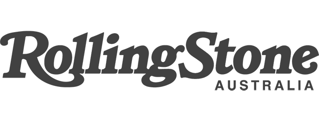 Rolling Stone Australia  logo in greyscale