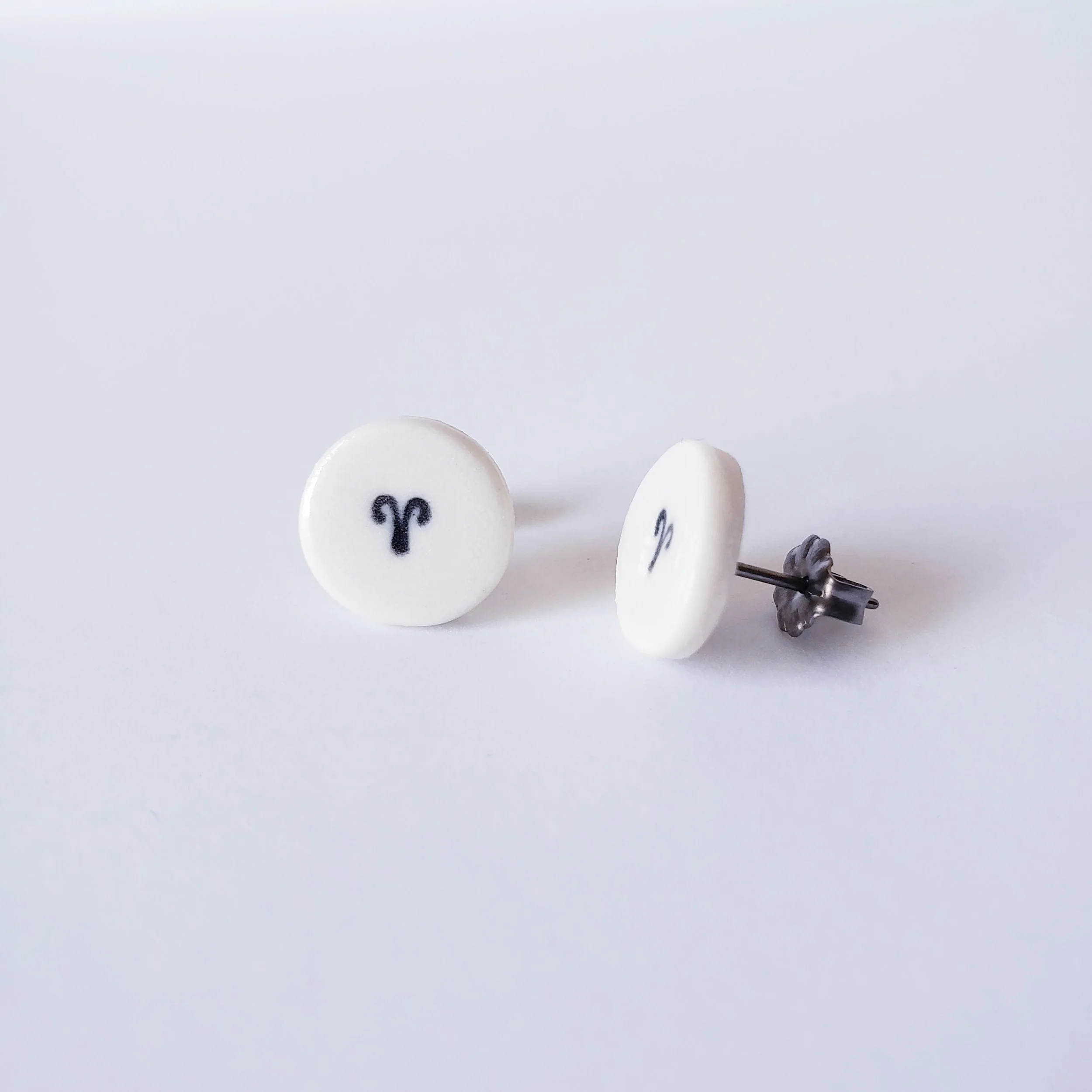 Aries Horoscope Post Earrings Side View.jpg
