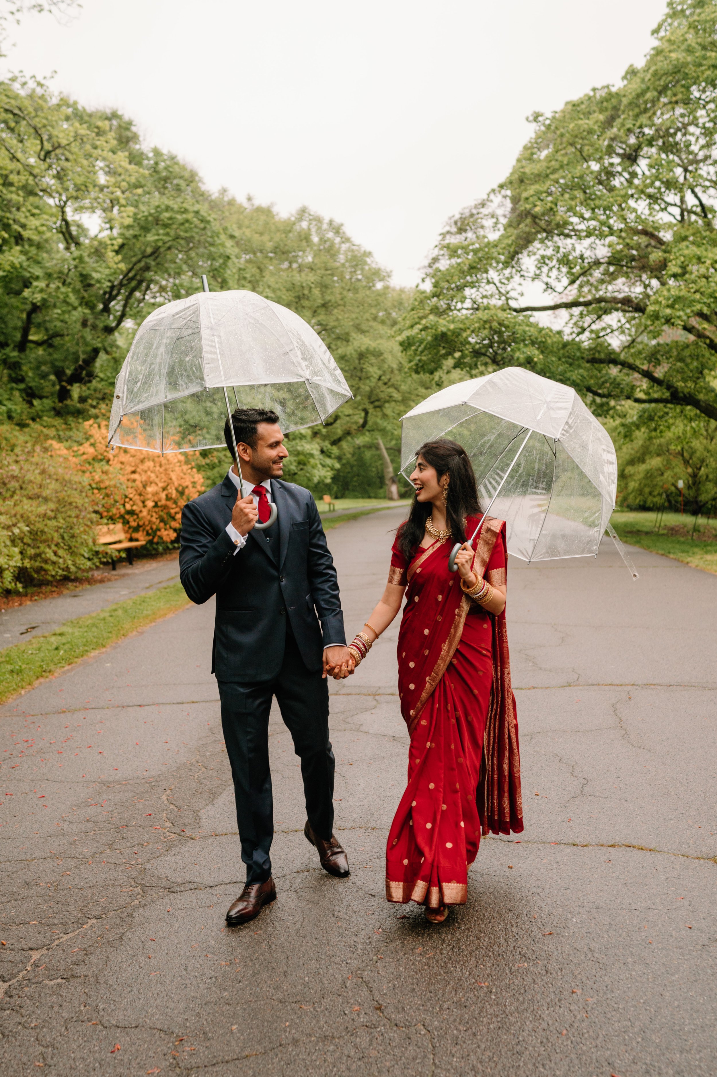 A Rainy Spring Elopement at Arnold Arboretum