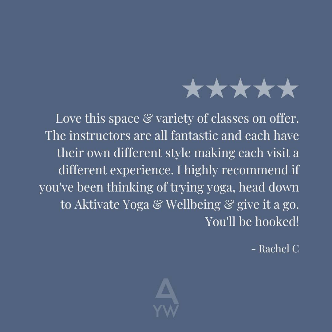 H O O K E D

Love this space &amp; variety of classes on offer. 
The instructors are all fantastic and each have their own different style making each visit a different experience. 
I highly recommend if you've been thinking of trying yoga, head down