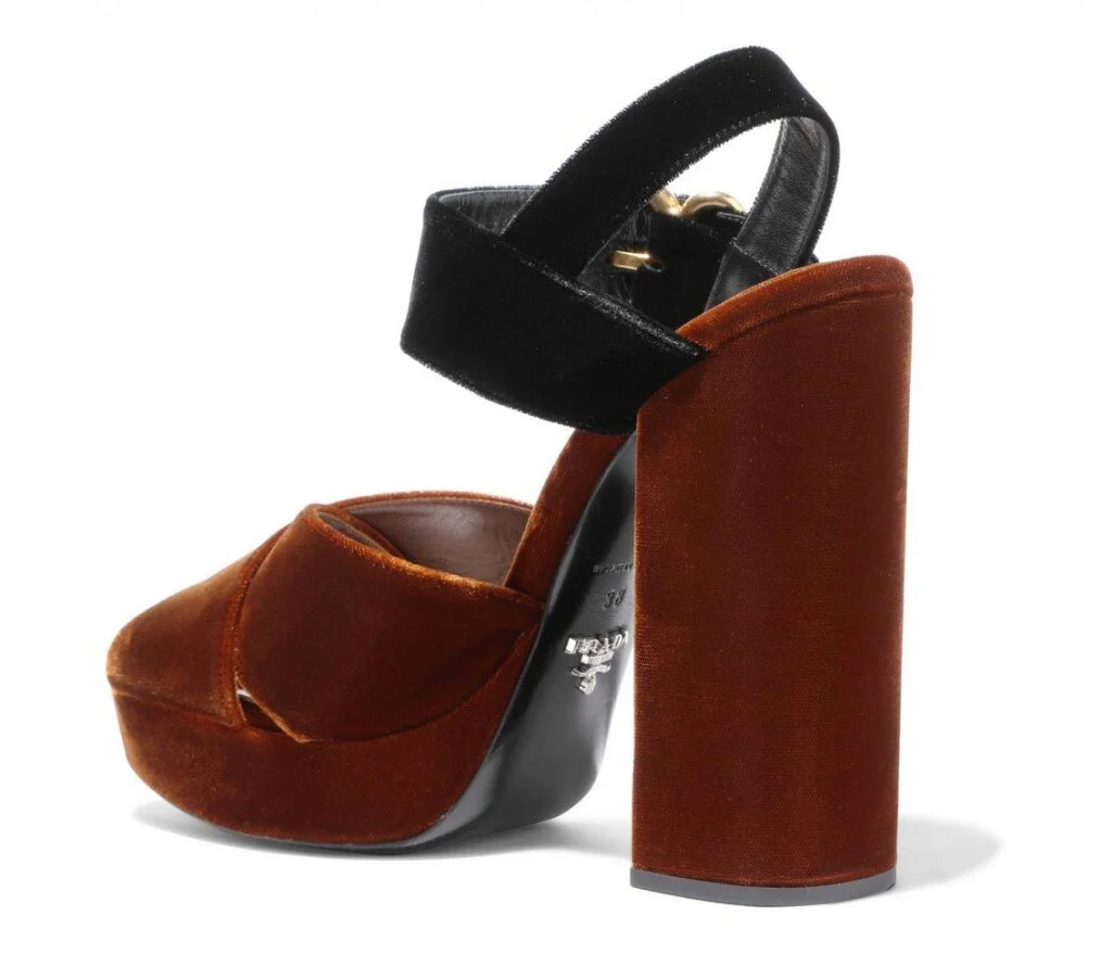 Prada velvet clearance sandals